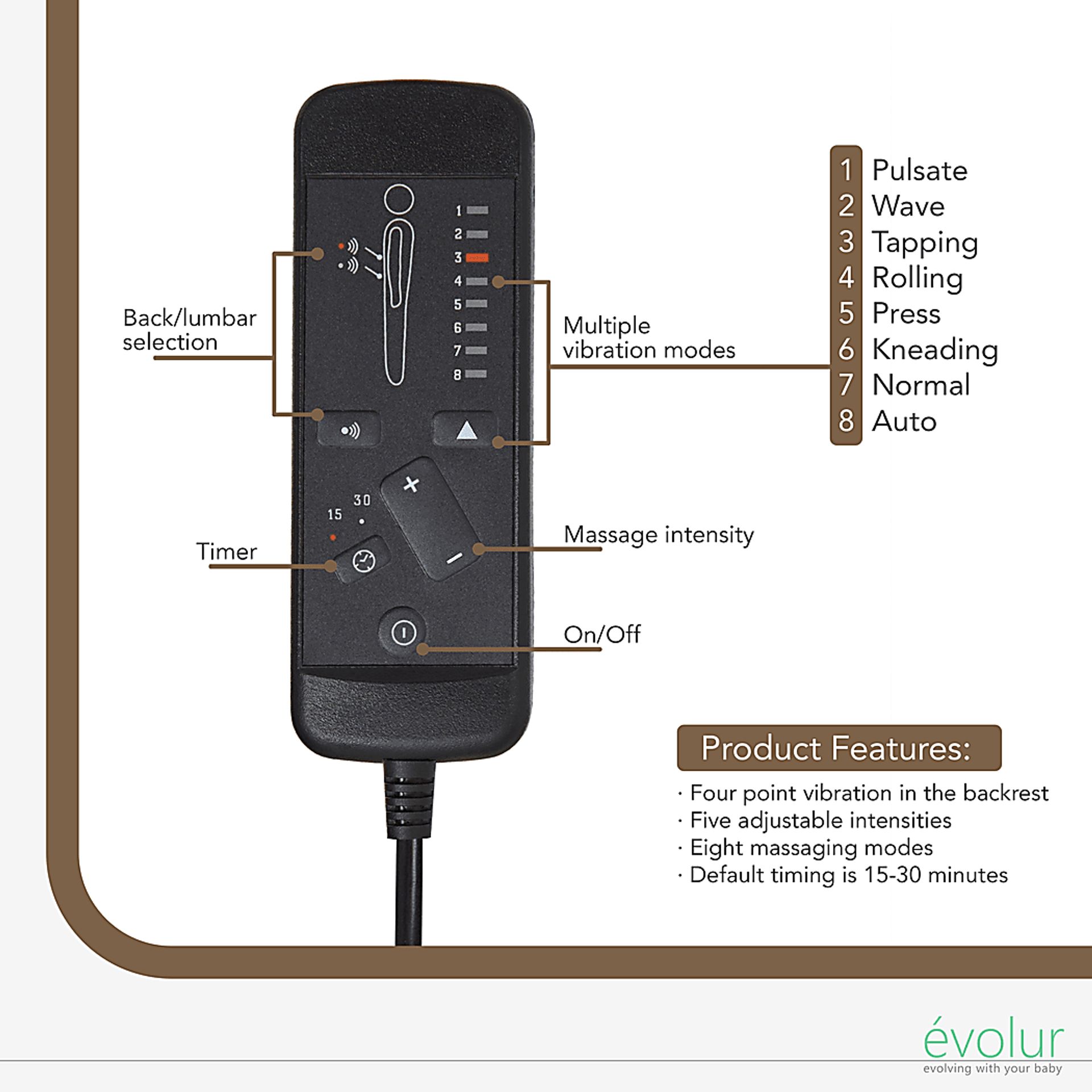 Nursery Daloair Light Gray Swivel Glider - Image 5