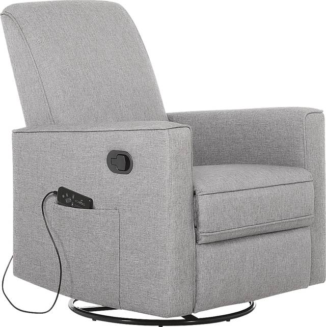 Nursery Daloair Light Gray Swivel Glider - Thumbnail - Image 1