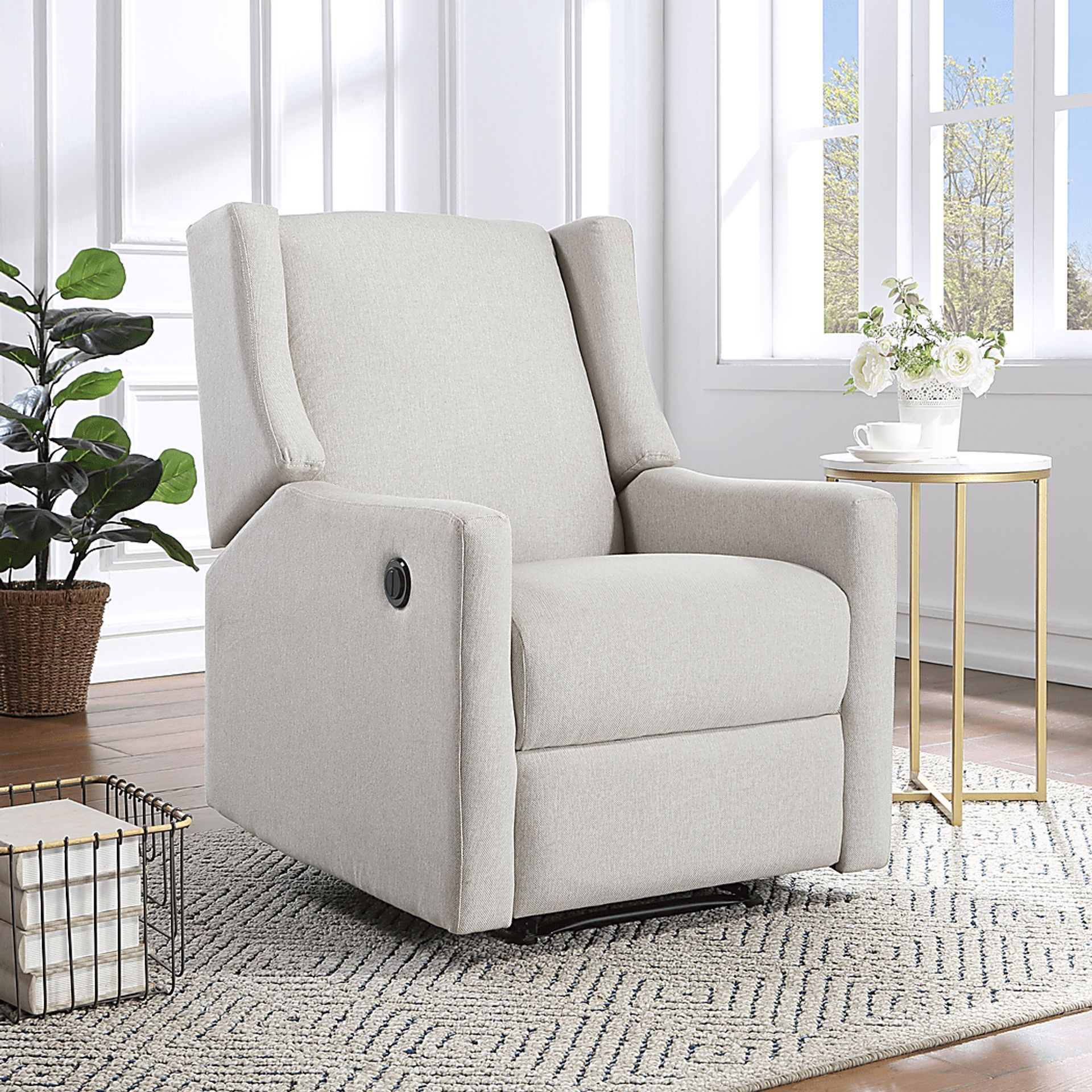 Nursery Deveron Buff Power Recliner - Image 7