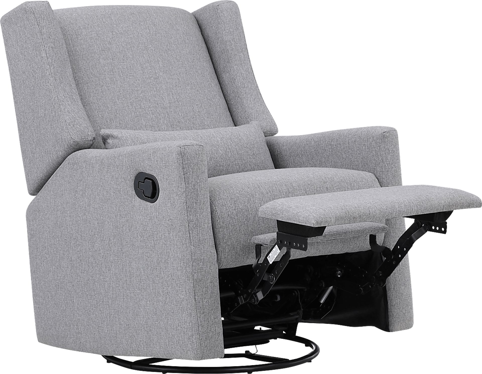 Nursery Deveron Gray Swivel Glider Recliner - Image 2