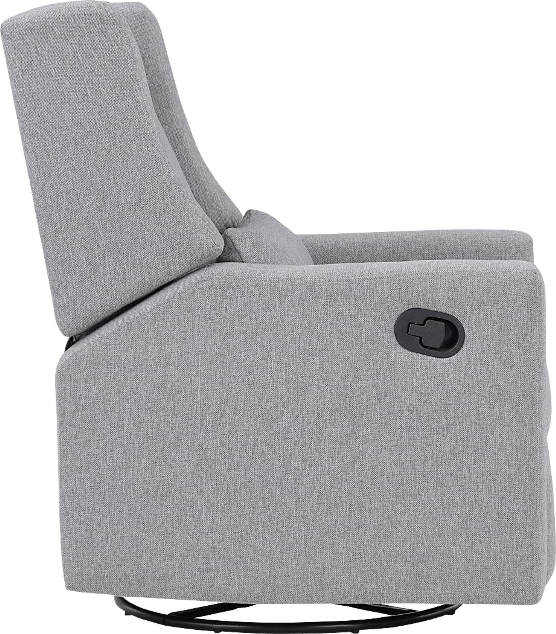 Nursery Deveron Gray Swivel Glider Recliner - Image 4