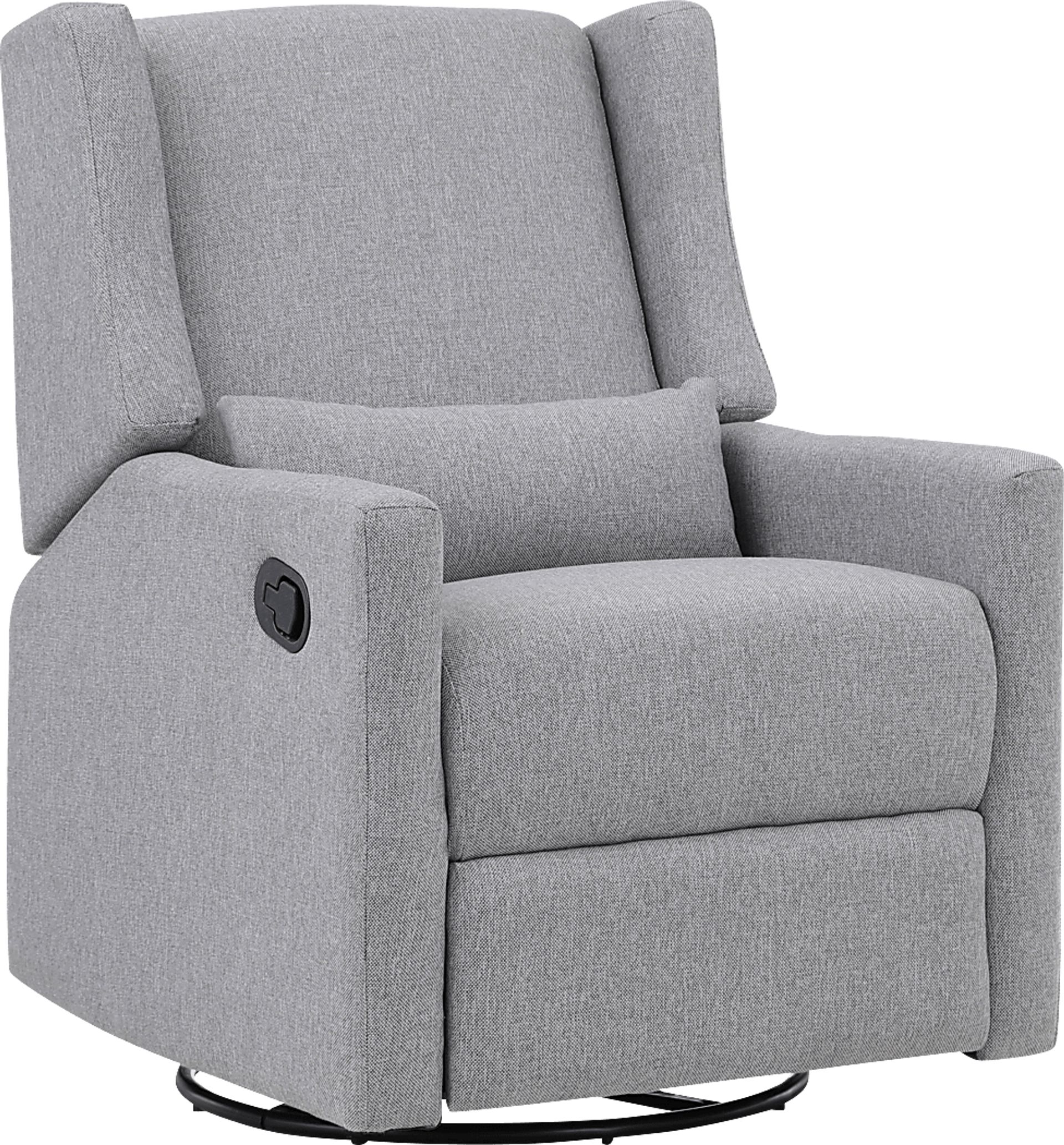 Deveron Gray Swivel Glider Recliner Rooms to Go