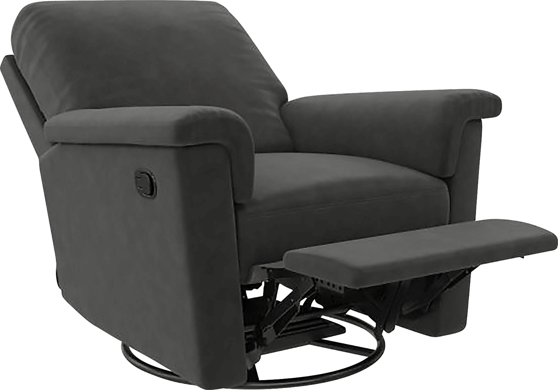Nursery Diodi Black Swivel Recliner - Image 2