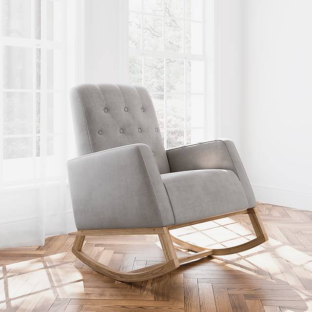 Nursery Doreni Gray Rocker - Thumbnail - Image 2