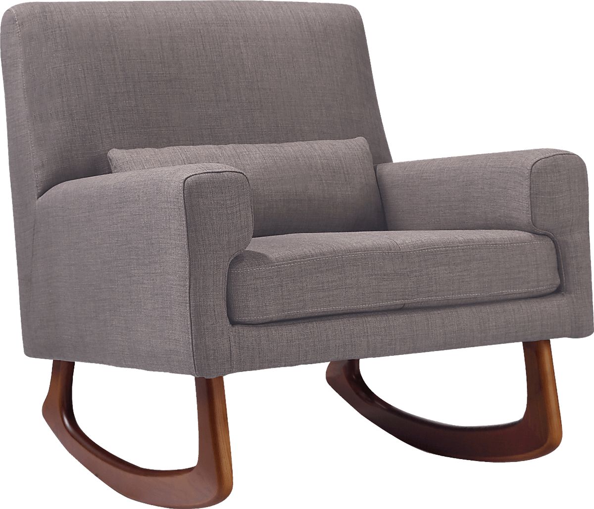 Dreamy Cove Gray Polyester Fabric Rocker | Rooms to Go