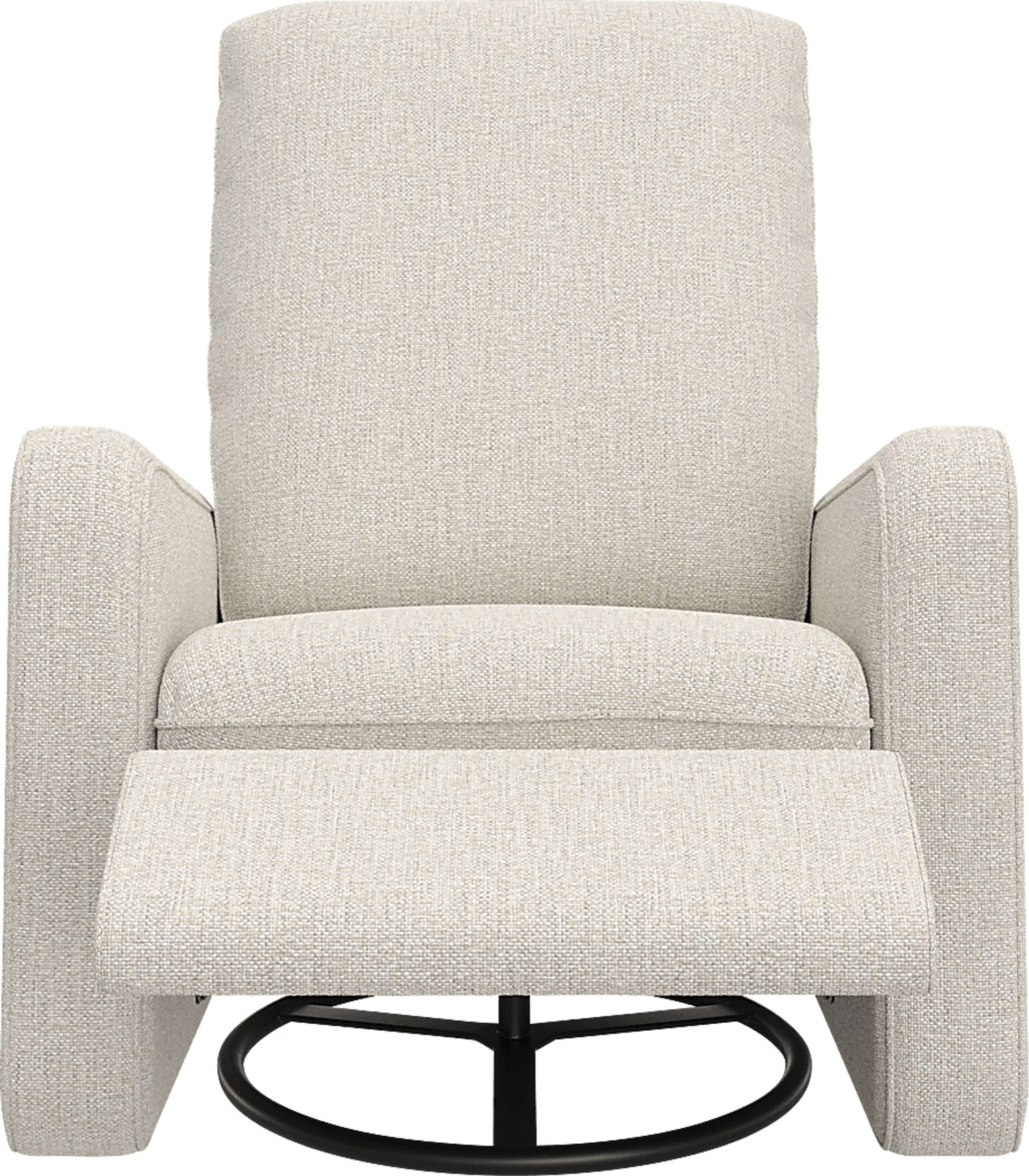 Nursery Elysiu Beige Swivel Glider - Image 7