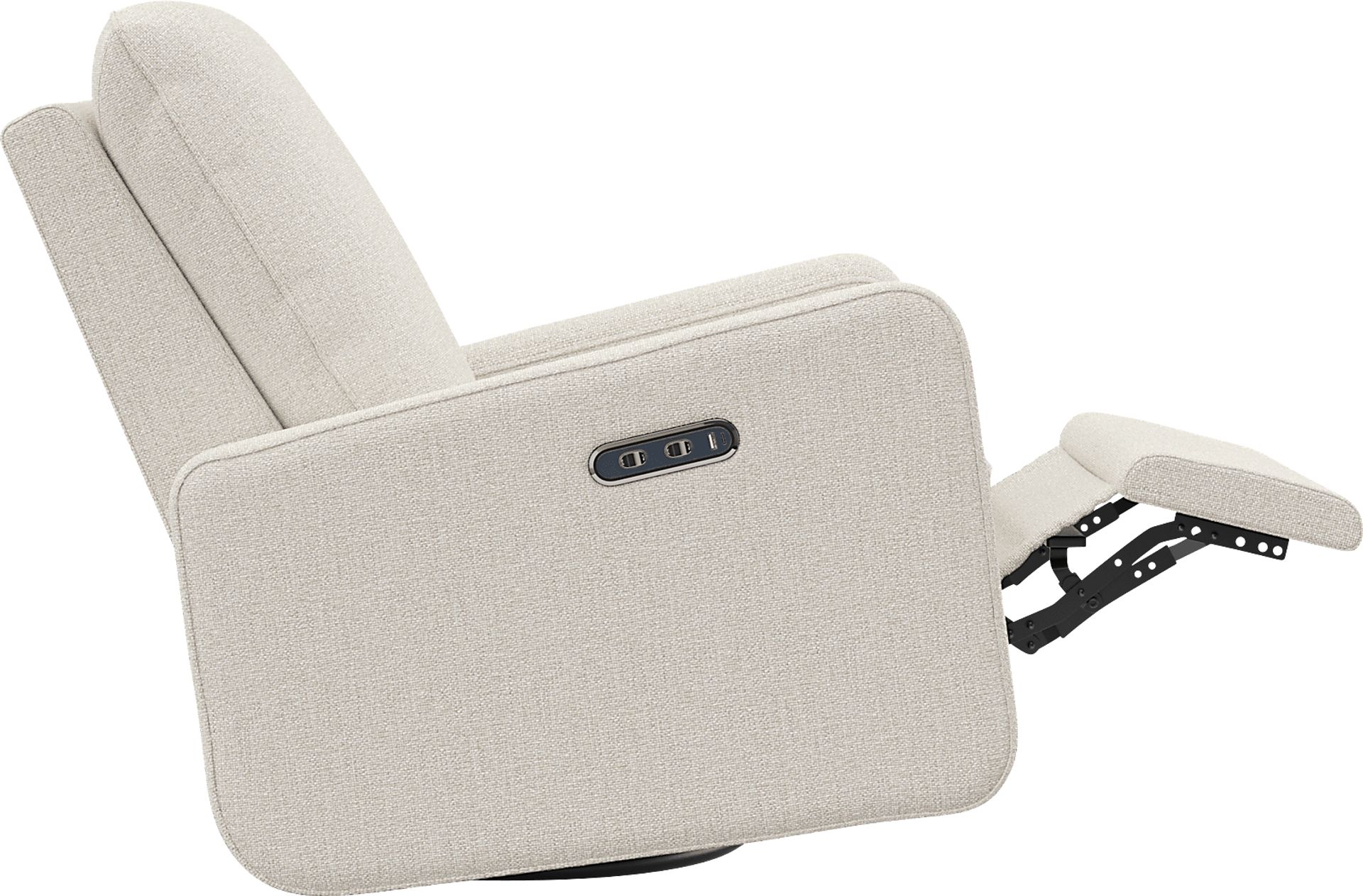 Nursery Elysiu Beige Swivel Glider - Image 8