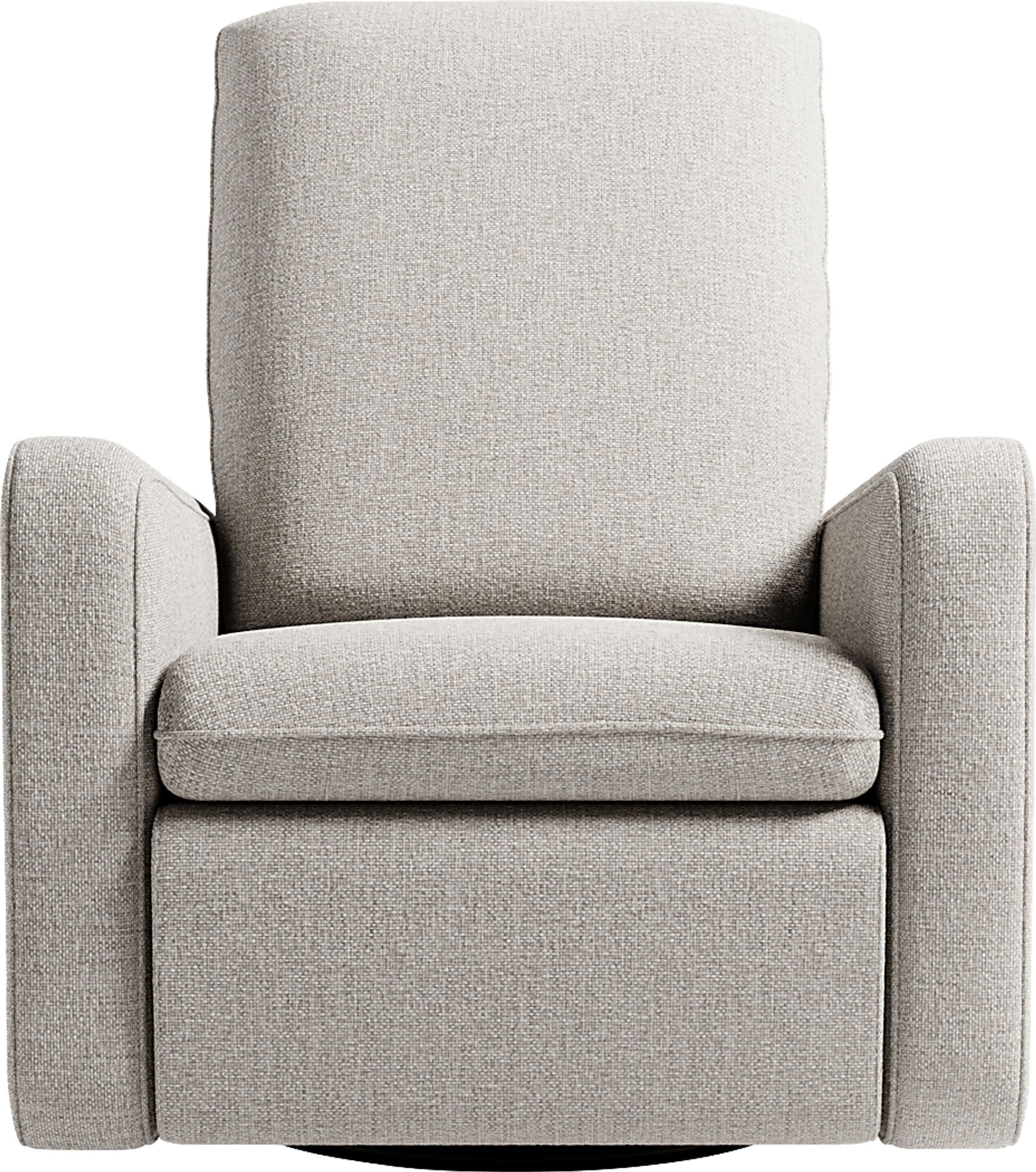 Nursery Elysiu Beige Swivel Glider - Image 4