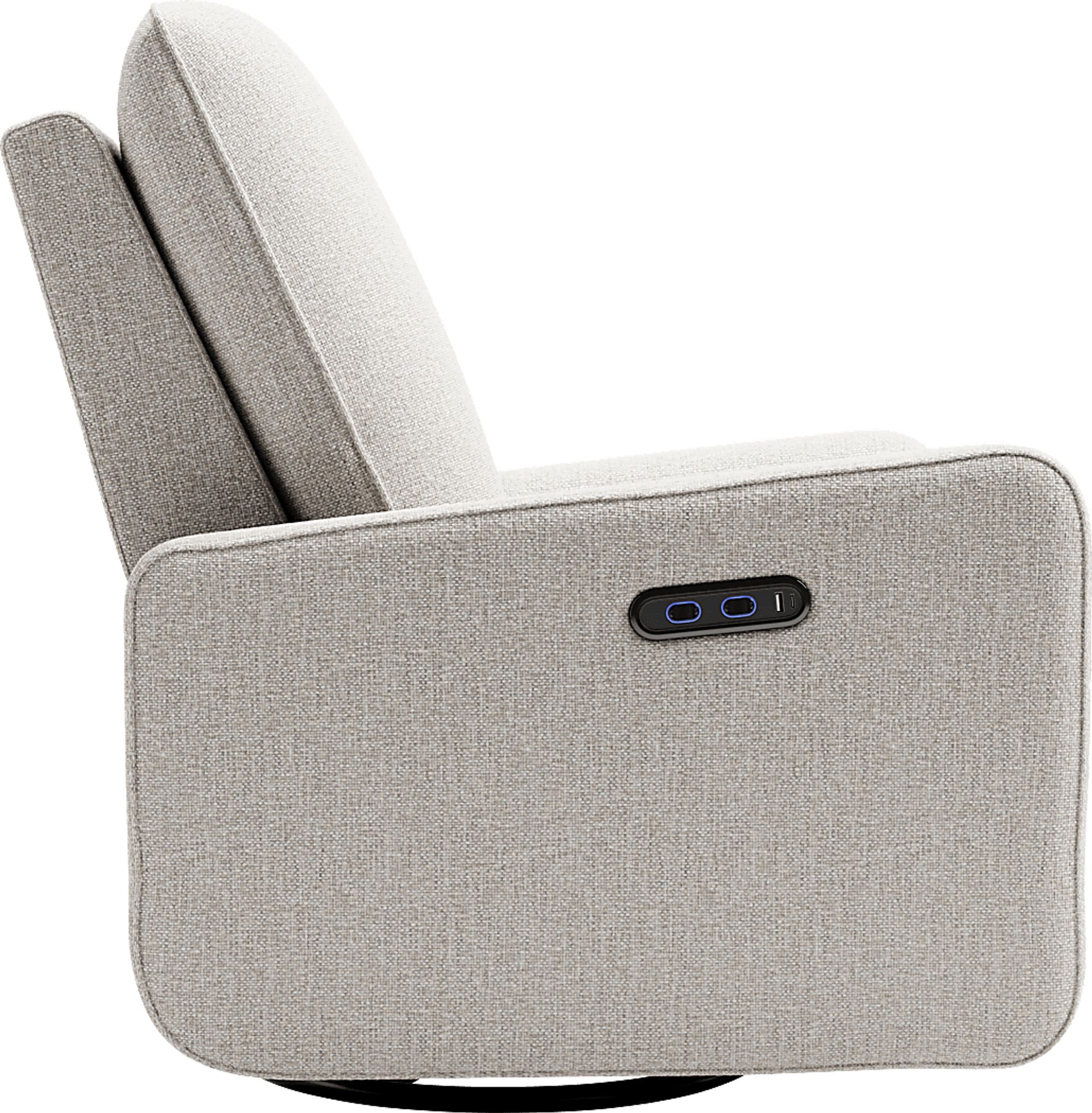 Nursery Elysiu Beige Swivel Glider - Image 5