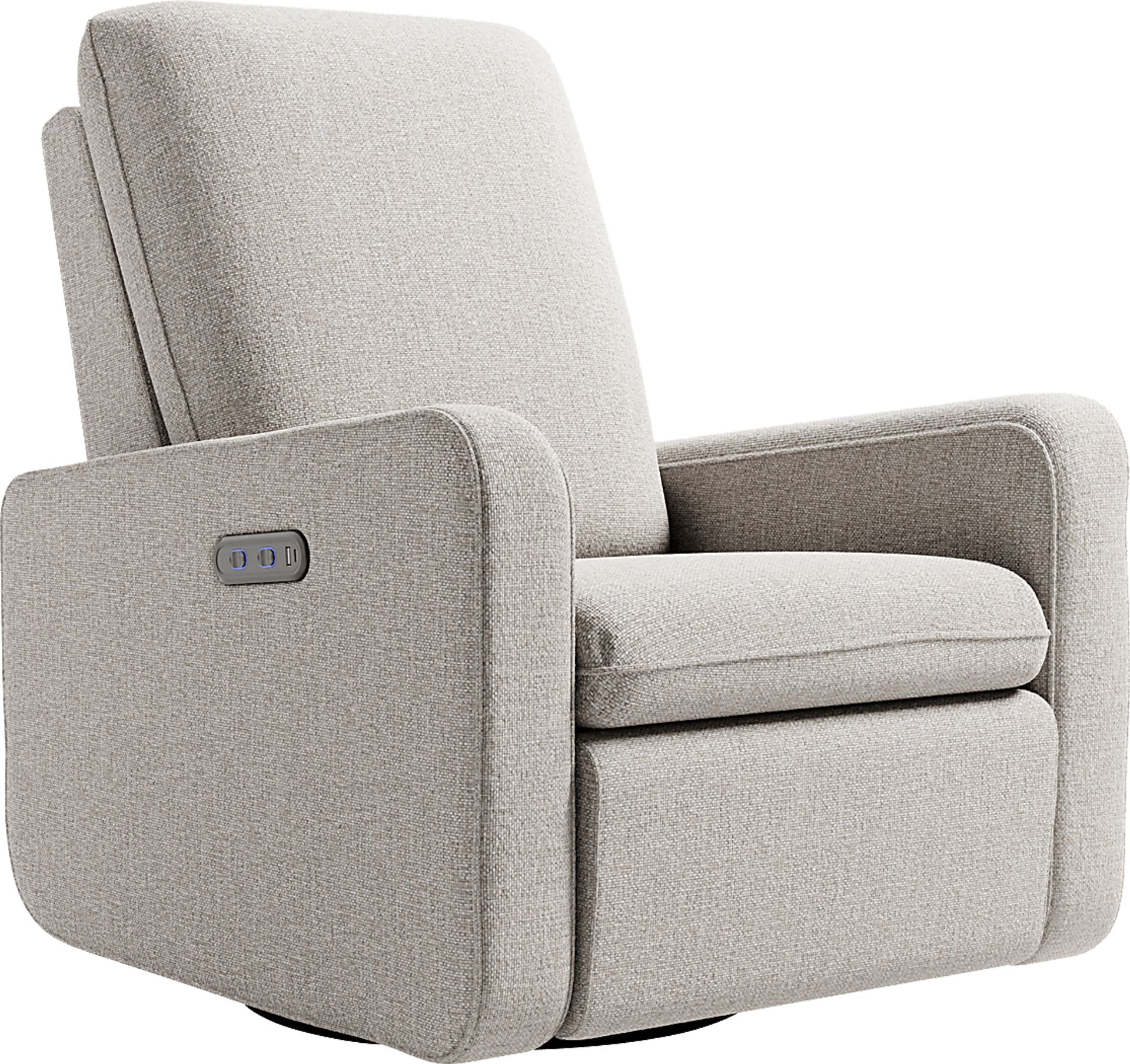 Nursery Elysiu Beige Swivel Glider - Image 1