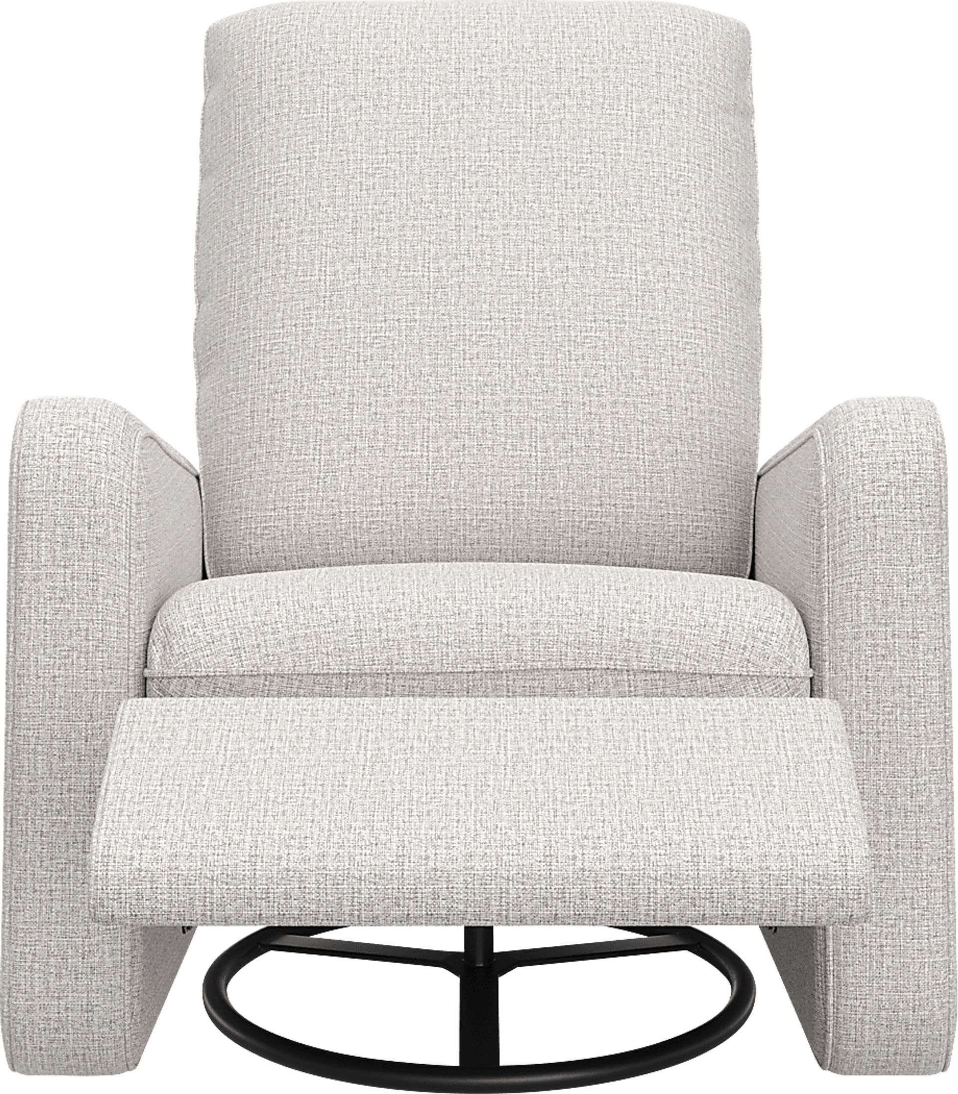 Nursery Elysiu Gray Swivel Glider - Image 7