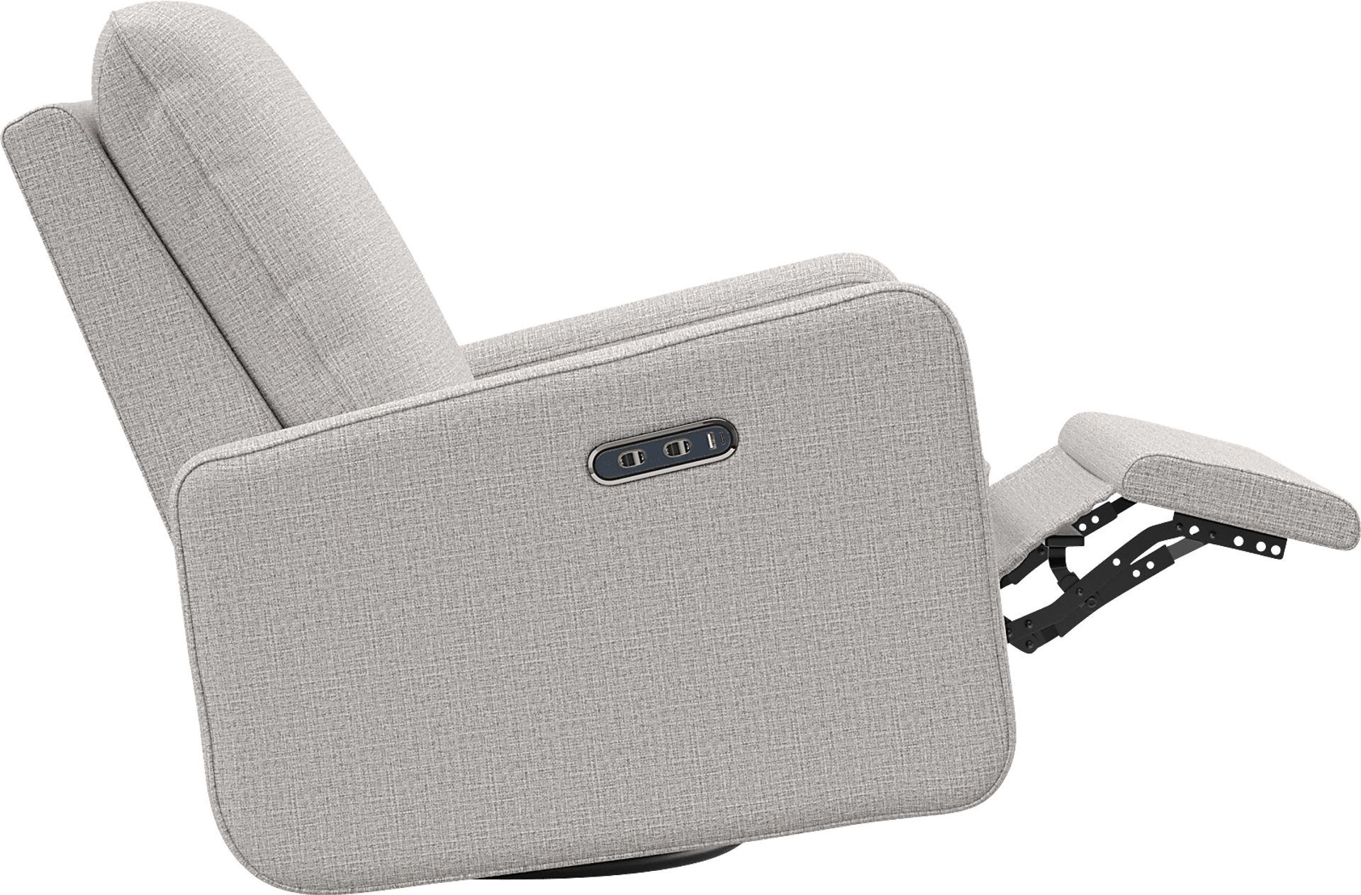 Nursery Elysiu Gray Swivel Glider - Image 8