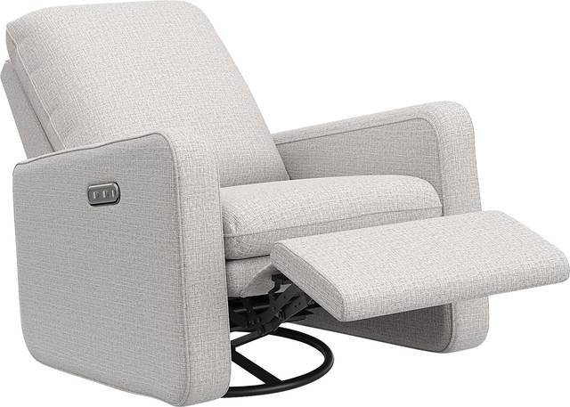 Nursery Elysiu Gray Swivel Glider - Thumbnail - Image 9
