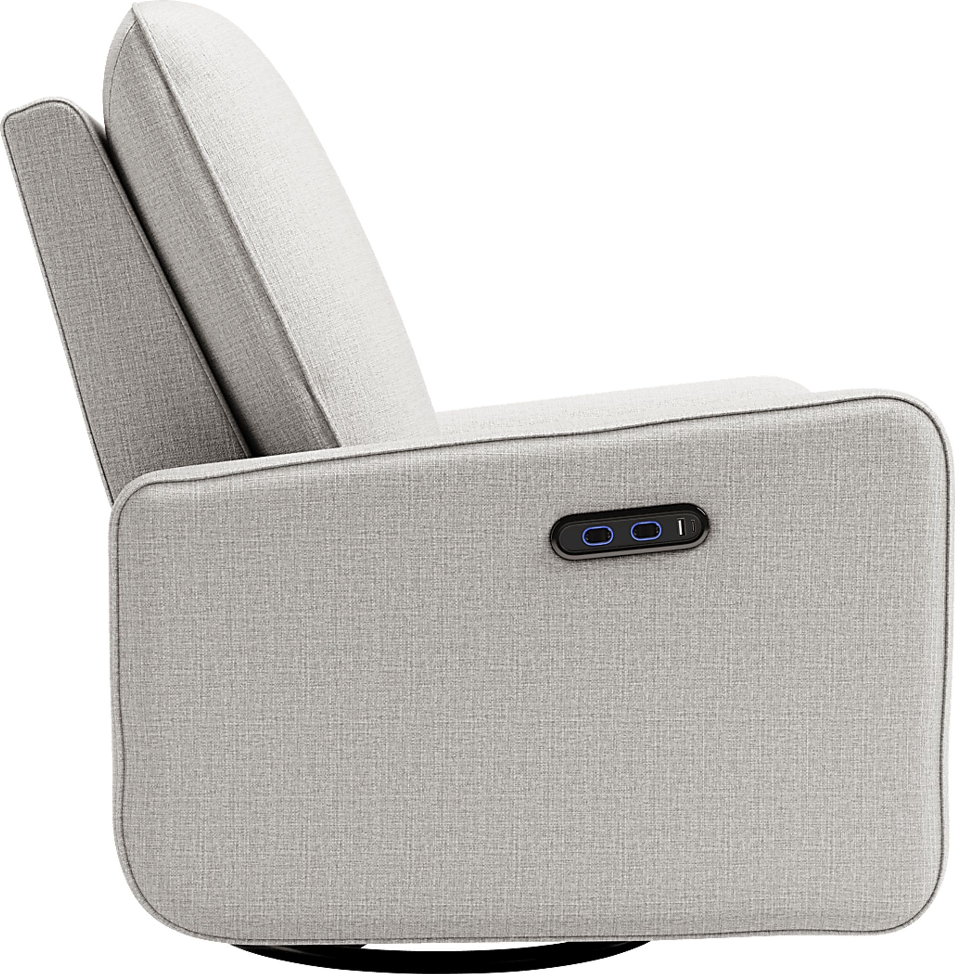 Nursery Elysiu Gray Swivel Glider - Image 5