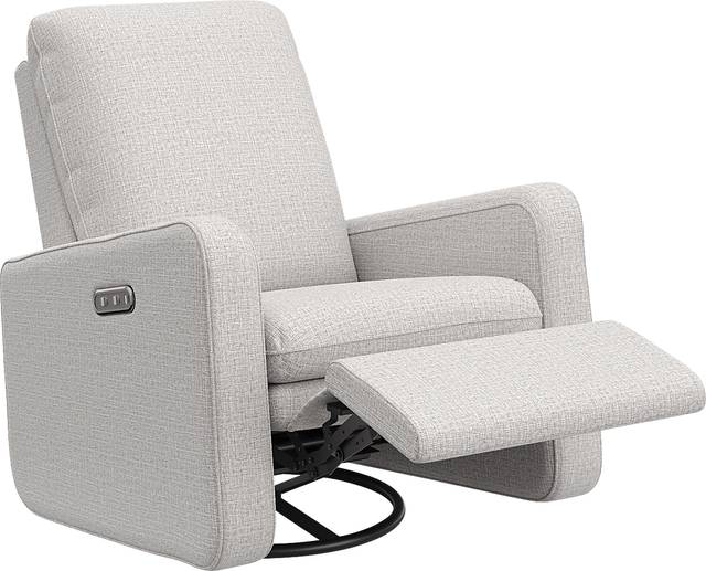 Nursery Elysiu Gray Swivel Glider - Thumbnail - Image 6