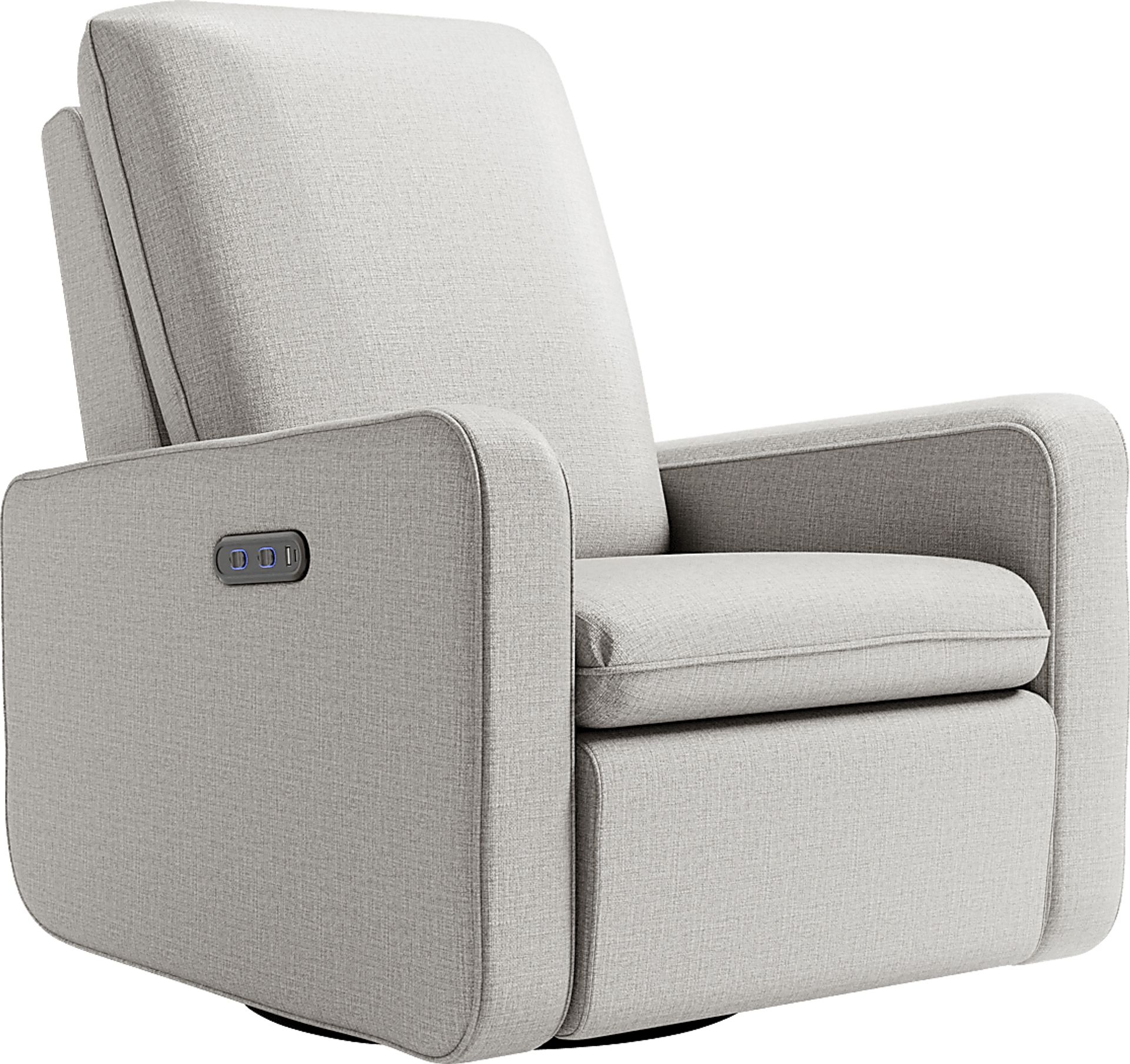 Nursery Elysiu Gray Swivel Glider - Image 1