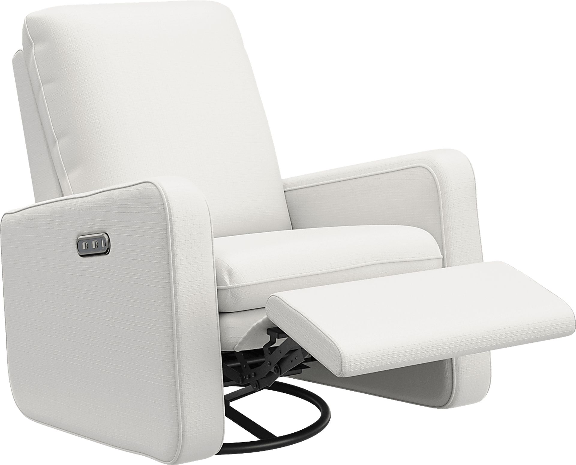 Nursery Elysiu Ivory Swivel Glider - Image 11