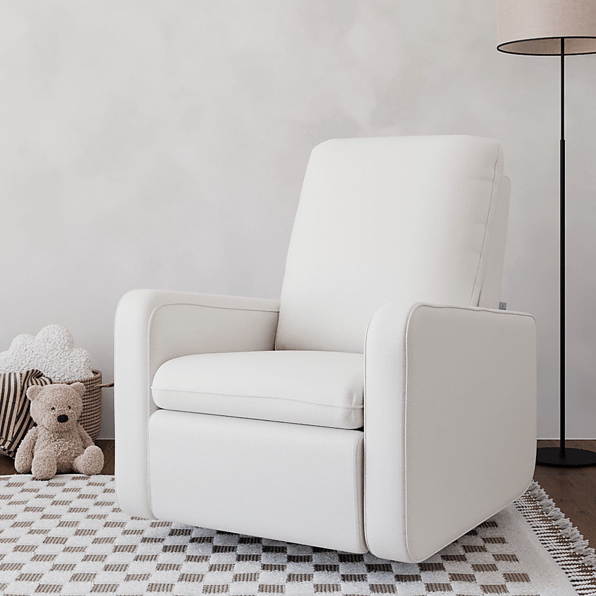 Nursery Elysiu Ivory Swivel Glider - Image 3