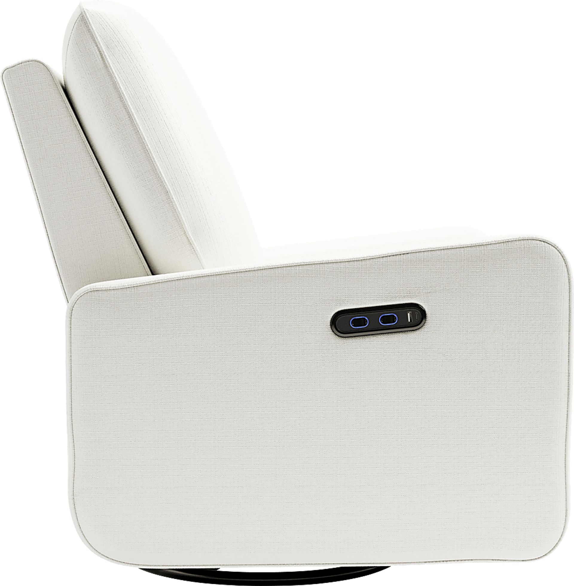Nursery Elysiu Ivory Swivel Glider - Image 6