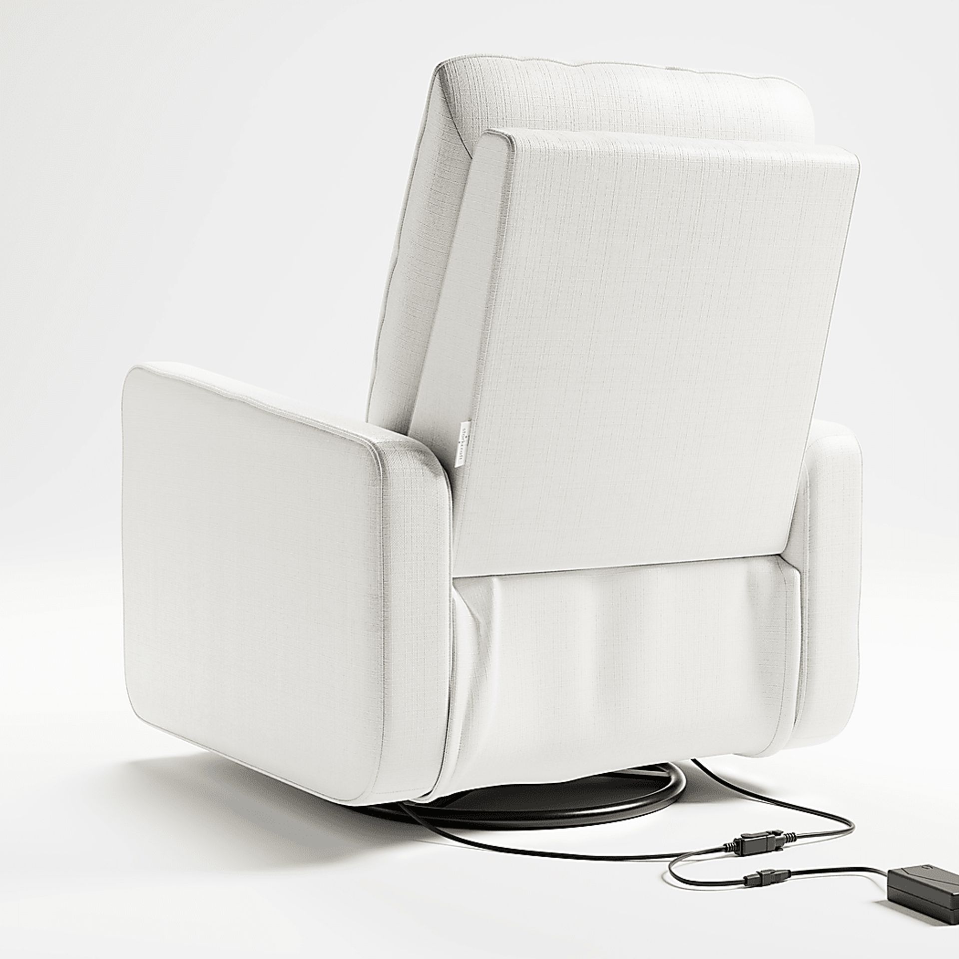 Nursery Elysiu Ivory Swivel Glider - Image 8