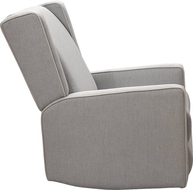 Nursery Enchanted Slumber Silver Swivel Rocker Recliner - Thumbnail - Image 3