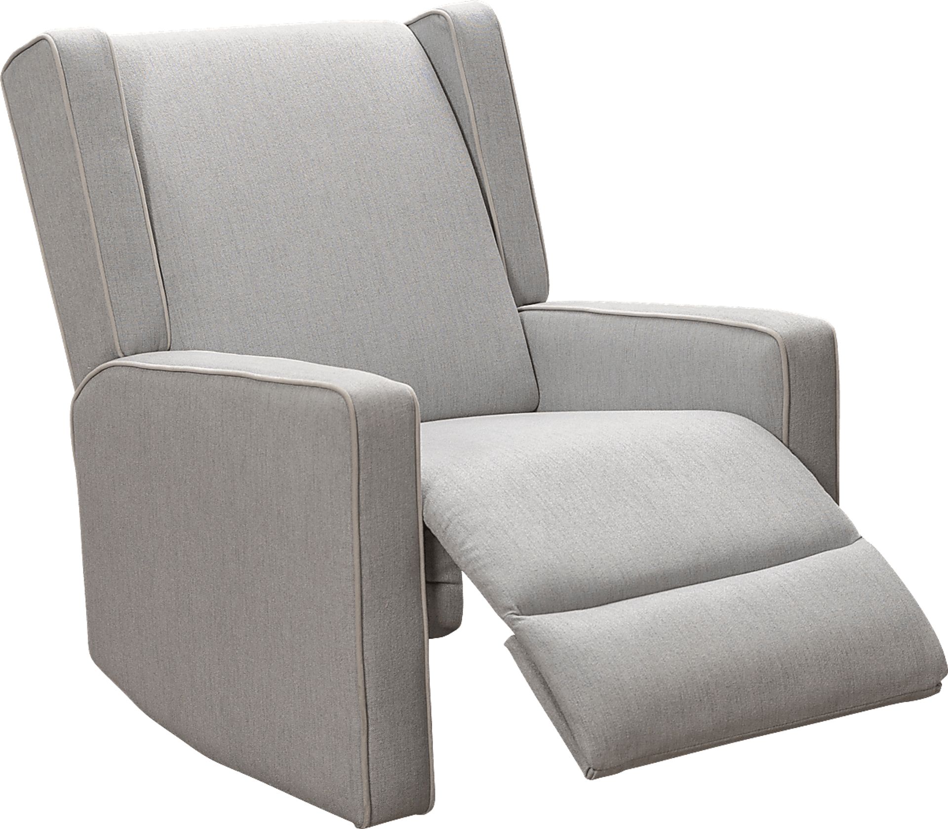 Nursery Enchanted Slumber Silver Swivel Rocker Recliner - Image 1