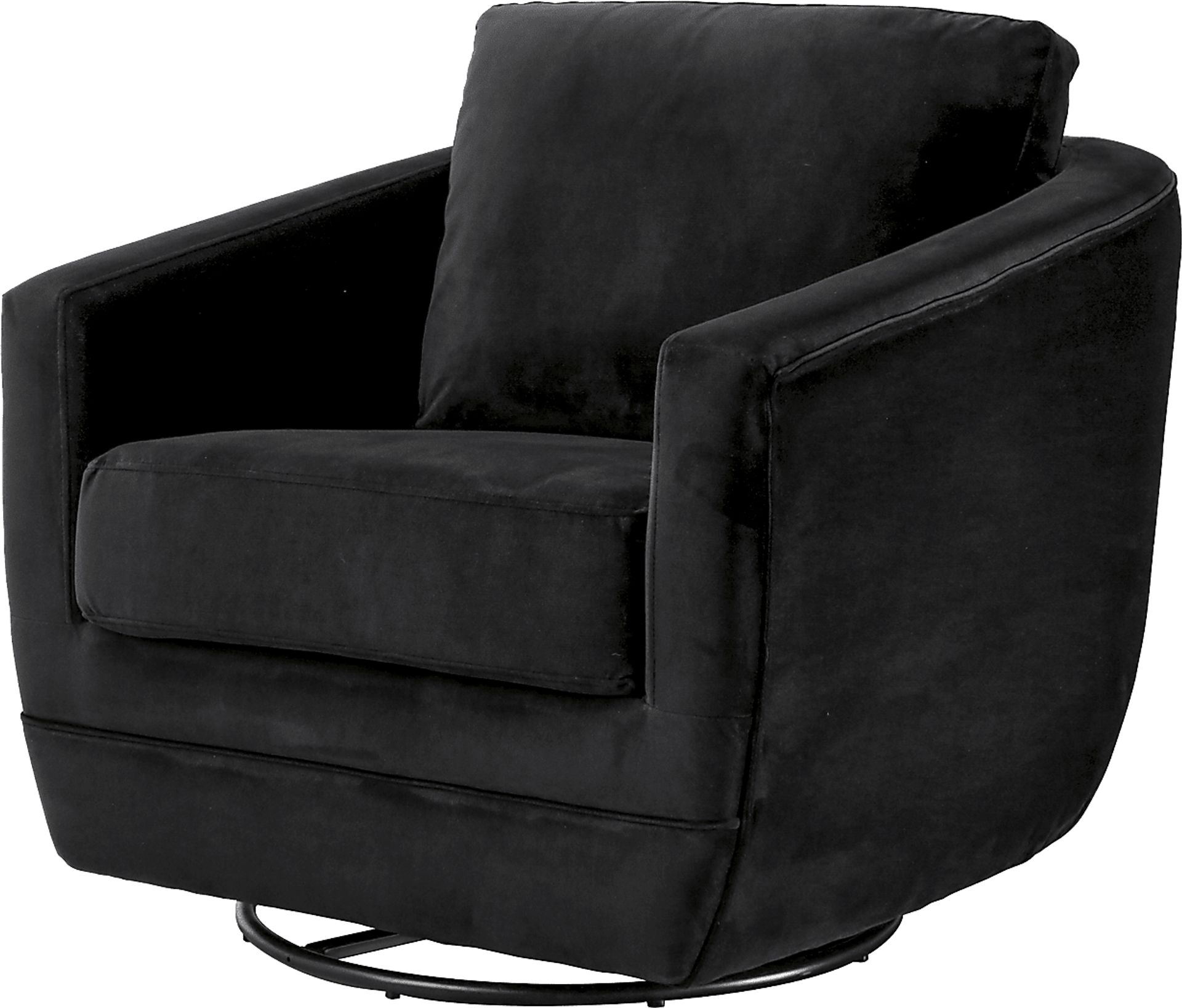 Nursery Eufemia Black Swivel Glider - Image 1