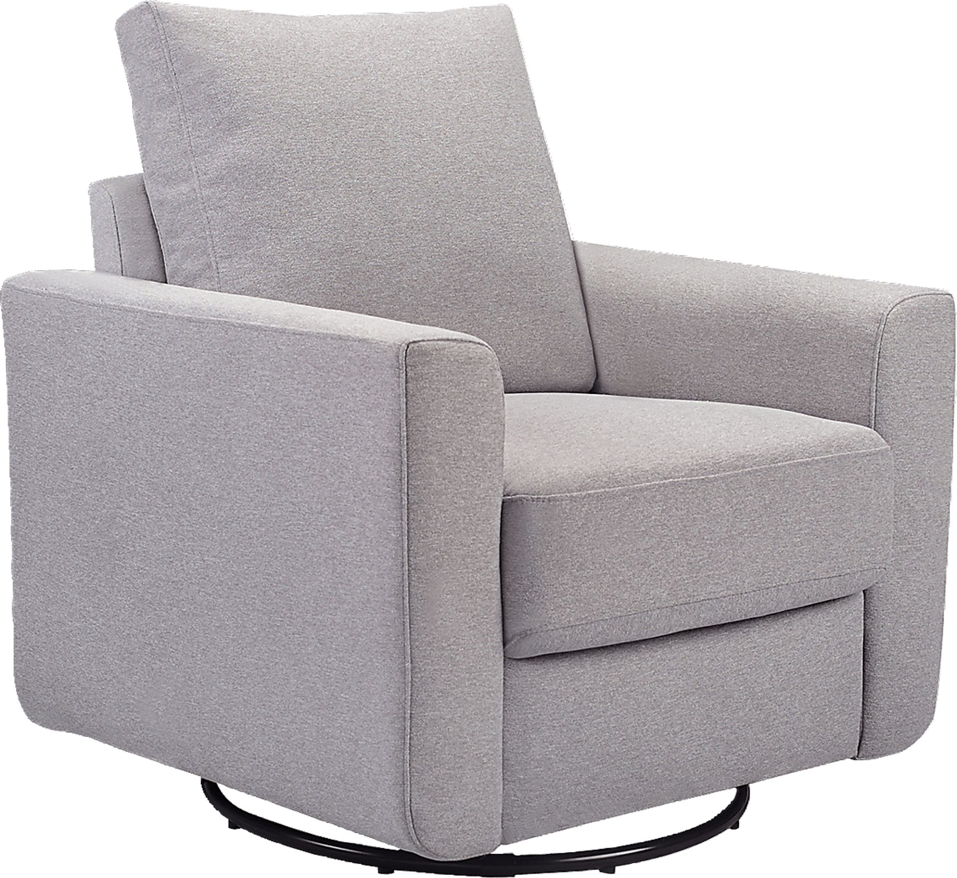 Nursery Harmony Fields Gray Swivel Glider - Image 1
