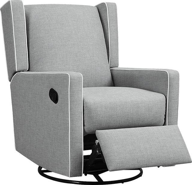 Nursery Innis Gray Swivel Glider Recliner - Thumbnail - Image 2