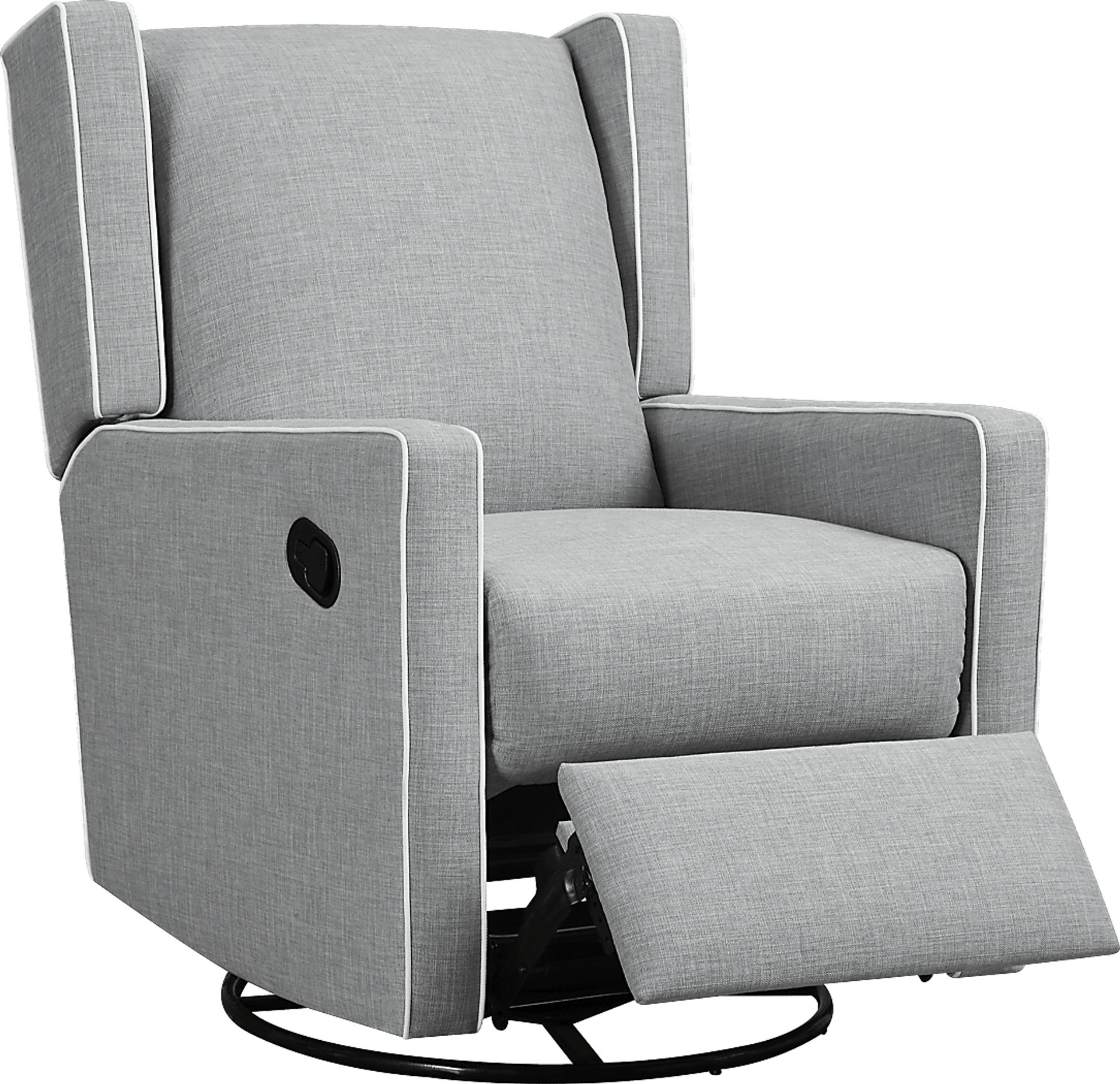Nursery Innis Gray Swivel Glider Recliner - Image 2
