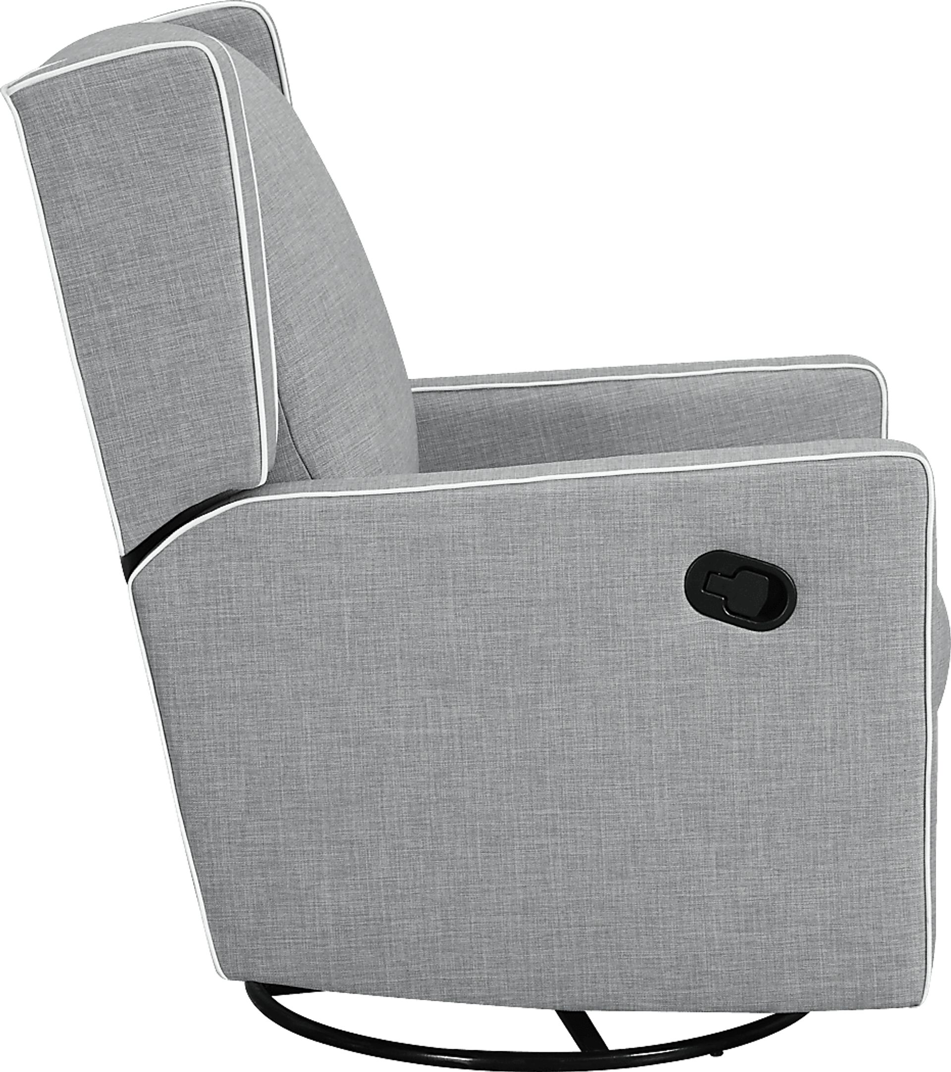 Nursery Innis Gray Swivel Glider Recliner - Image 3