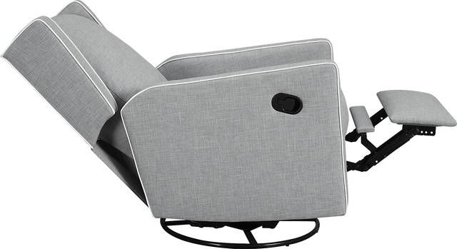 Nursery Innis Gray Swivel Glider Recliner - Thumbnail - Image 4