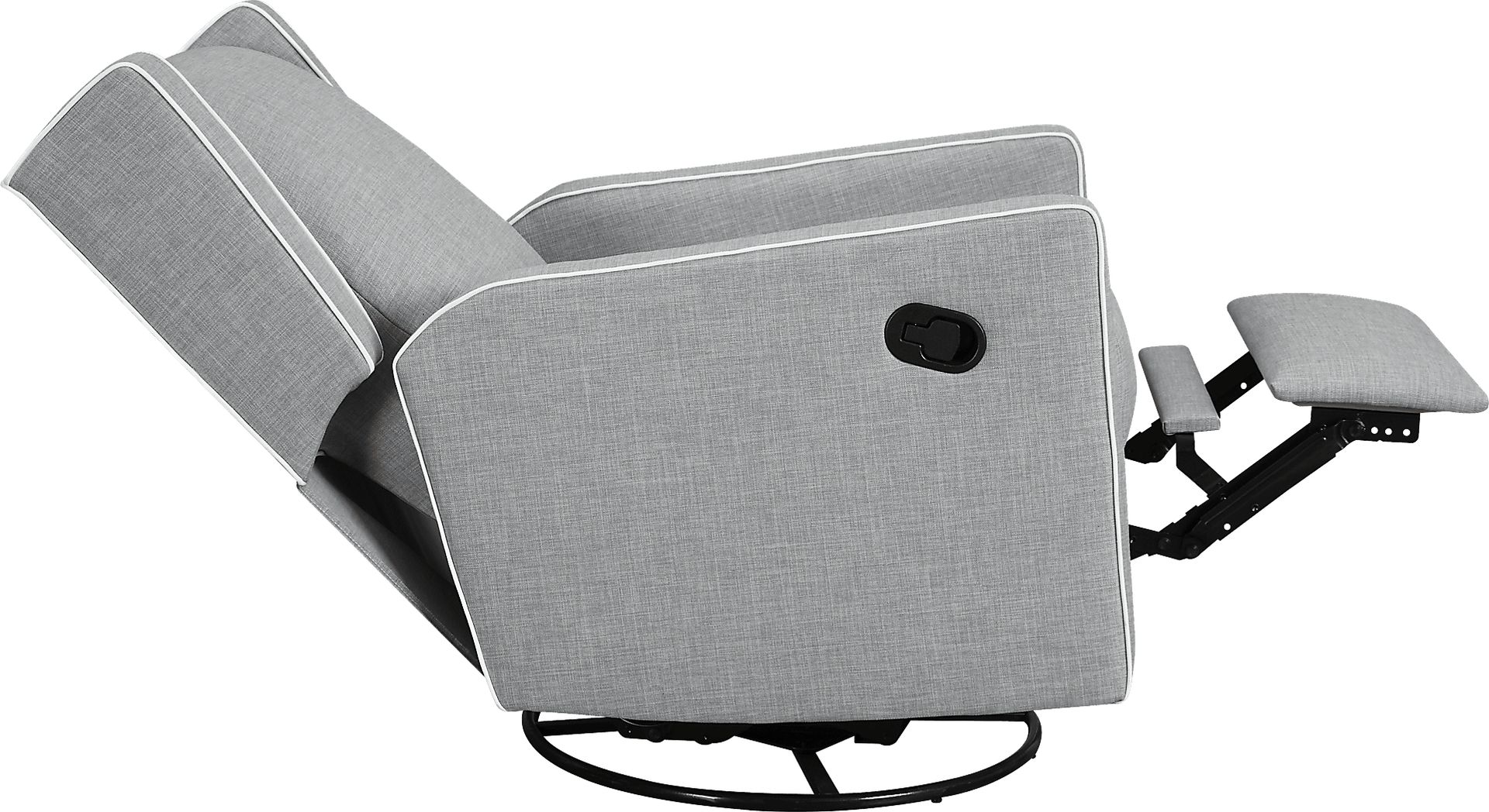 Nursery Innis Gray Swivel Glider Recliner - Image 4