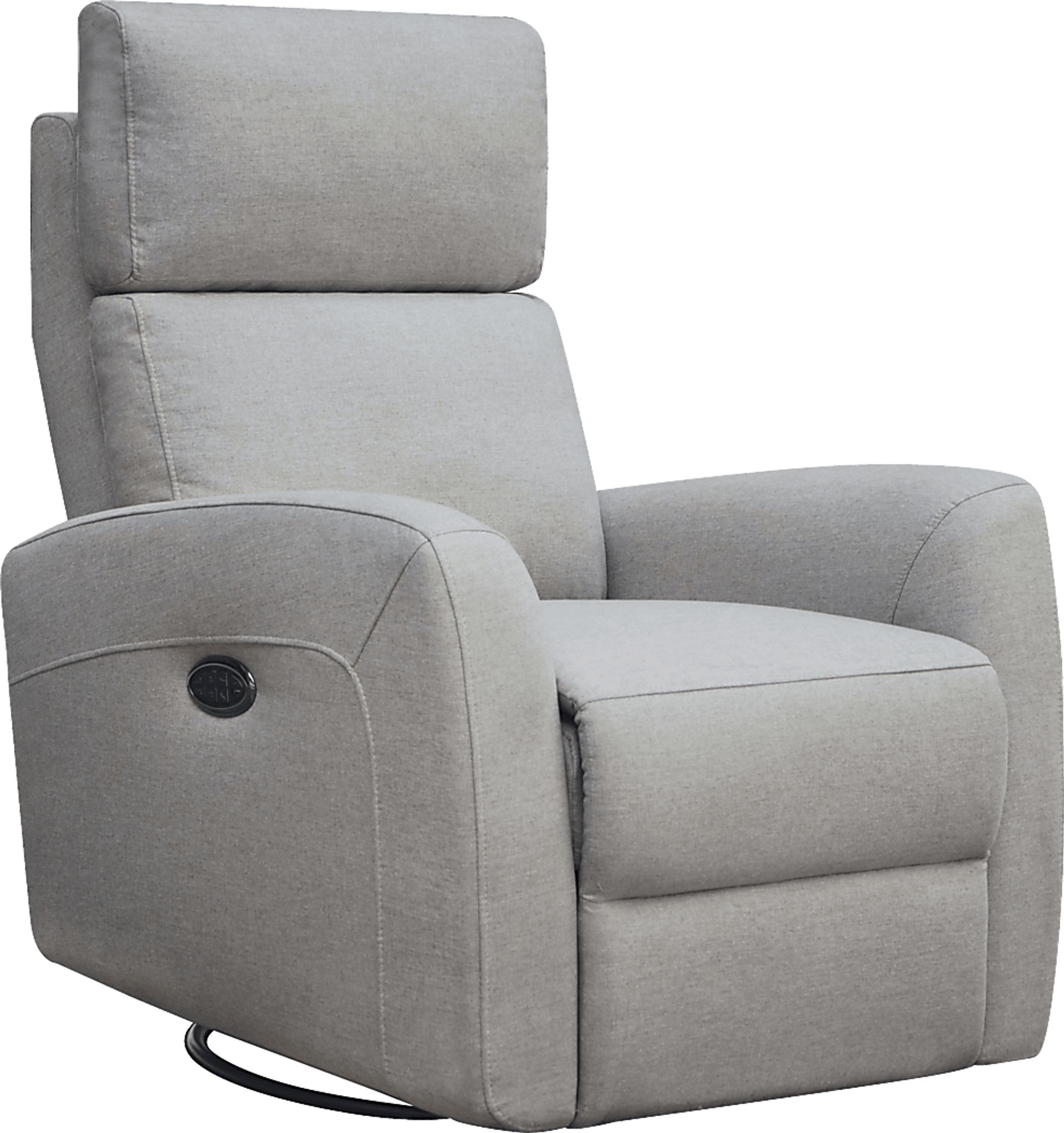 Nursery Kesden Pewter Triple Power Swivel Glider Recliner - Image 1