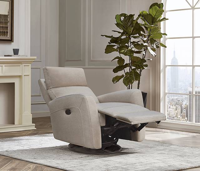 Nursery Kesden Sandstone Triple Power Swivel Glider Recliner - Thumbnail - Image 5