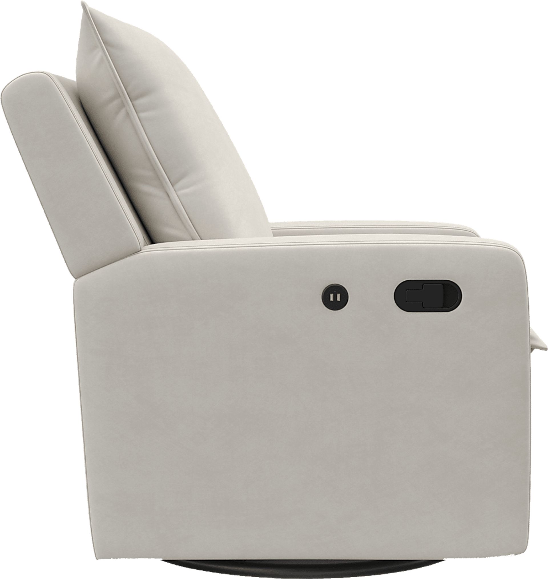 Nursery Kippar Ivory Swivel Glider Recliner - Image 11