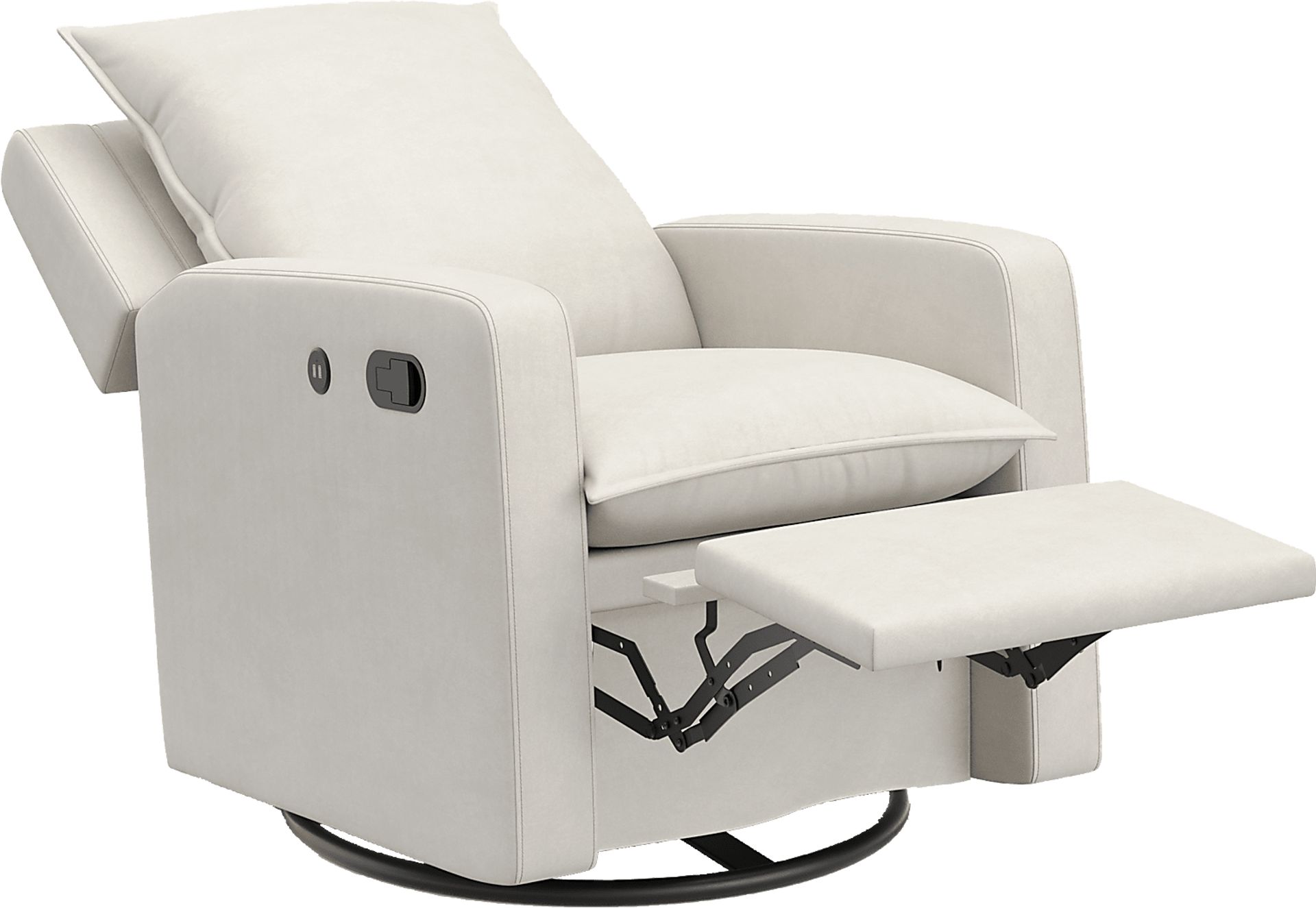Nursery Kippar Ivory Swivel Glider Recliner - Image 4