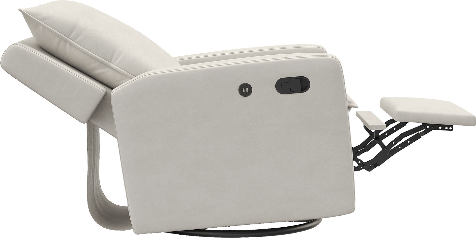 Nursery Kippar Ivory Swivel Glider Recliner - Image 5