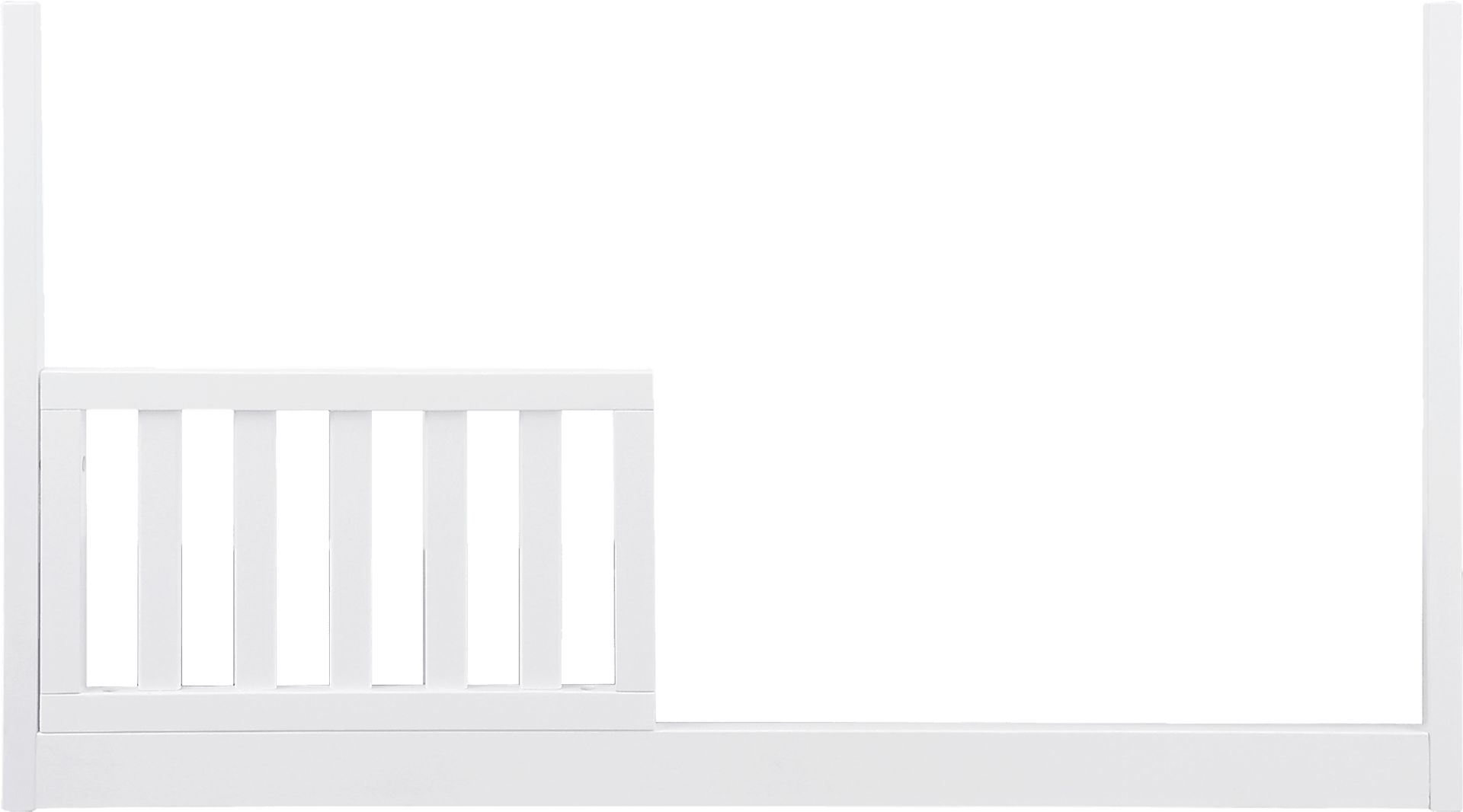 Nursery Kloe White Toddler Rail - Image 1