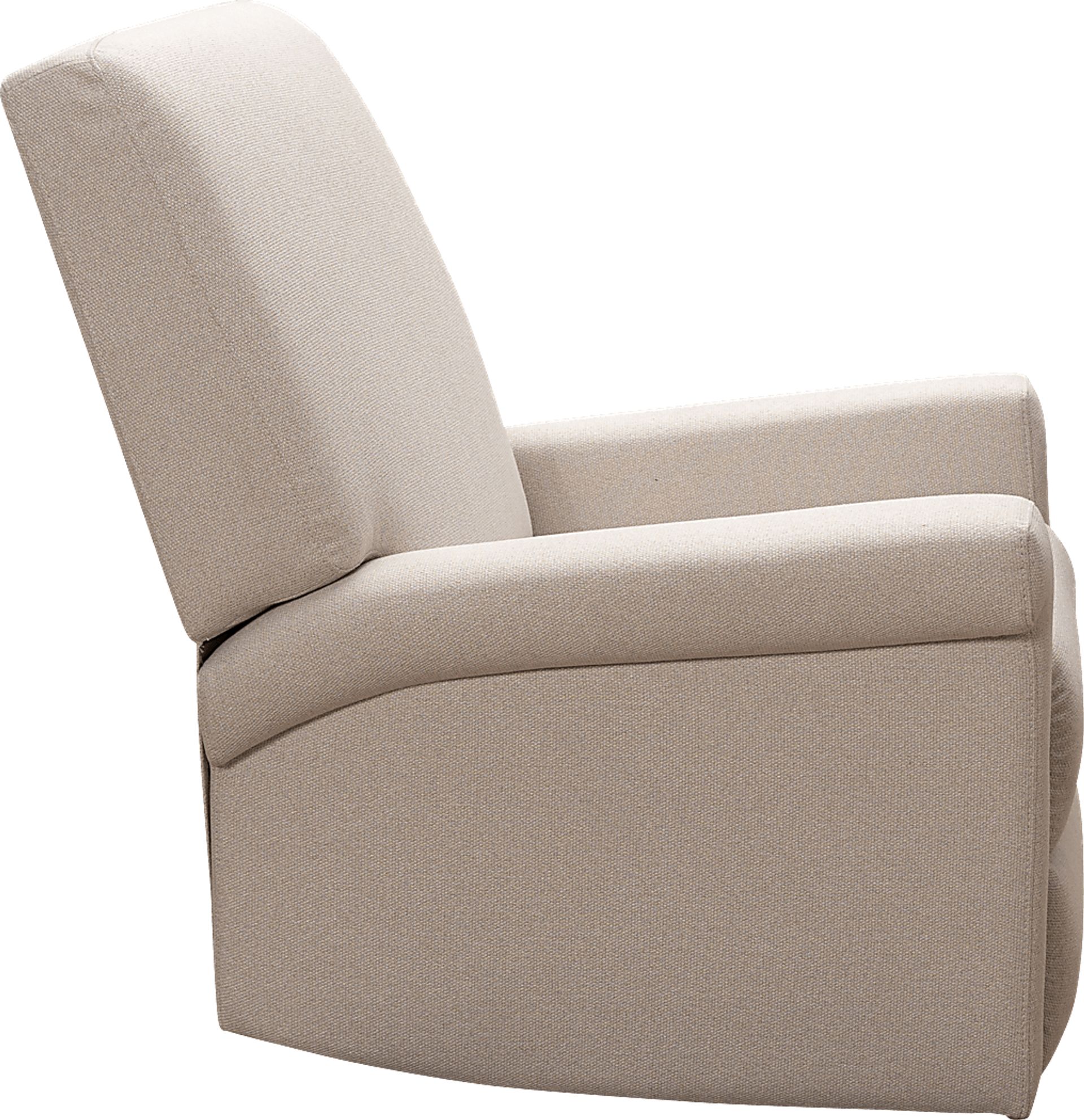Nursery Lyrical Lullaby Beige Swivel Rocker Recliner - Image 4