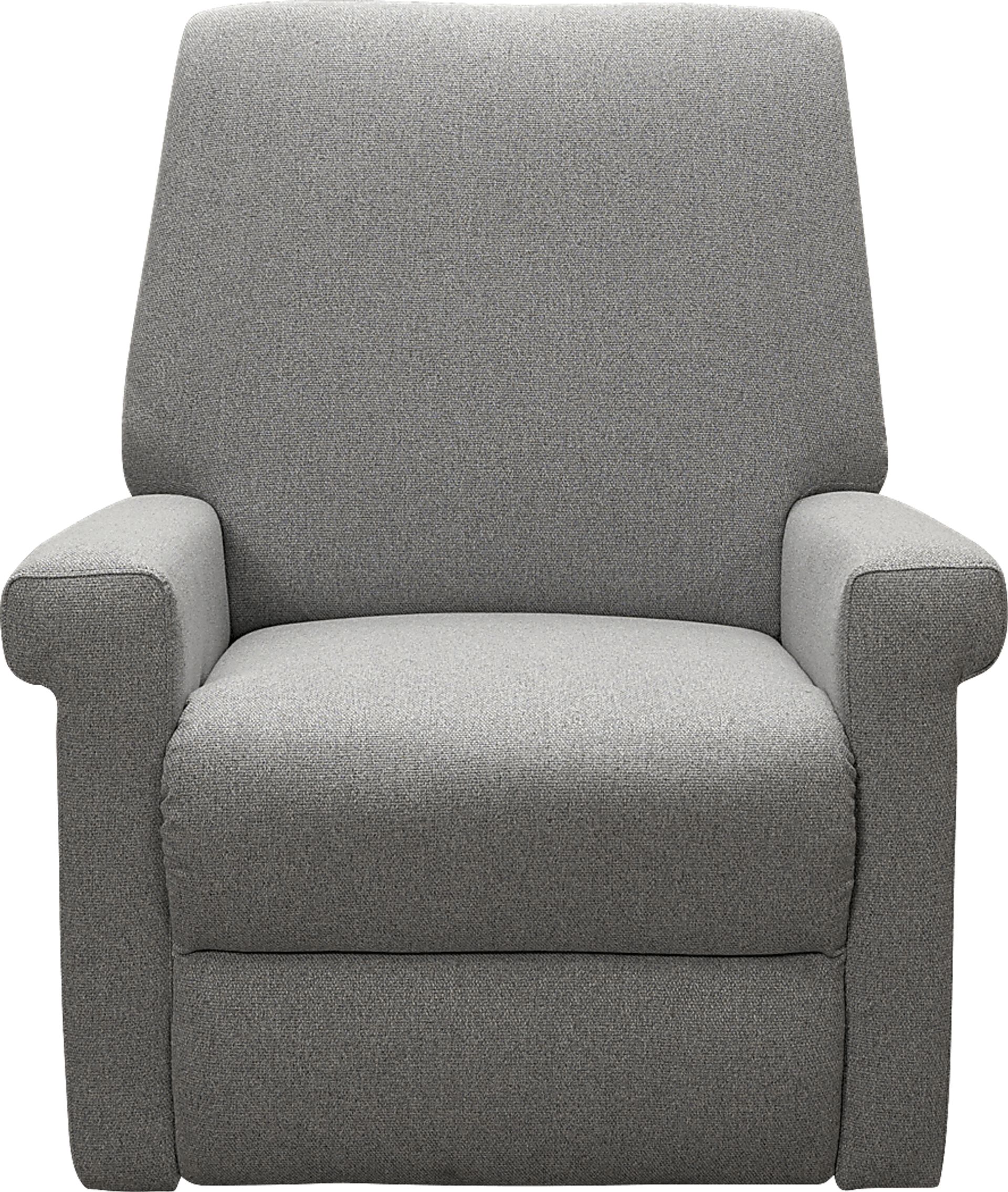 Nursery Lyrical Lullaby Gray Swivel Rocker Recliner - Image 2