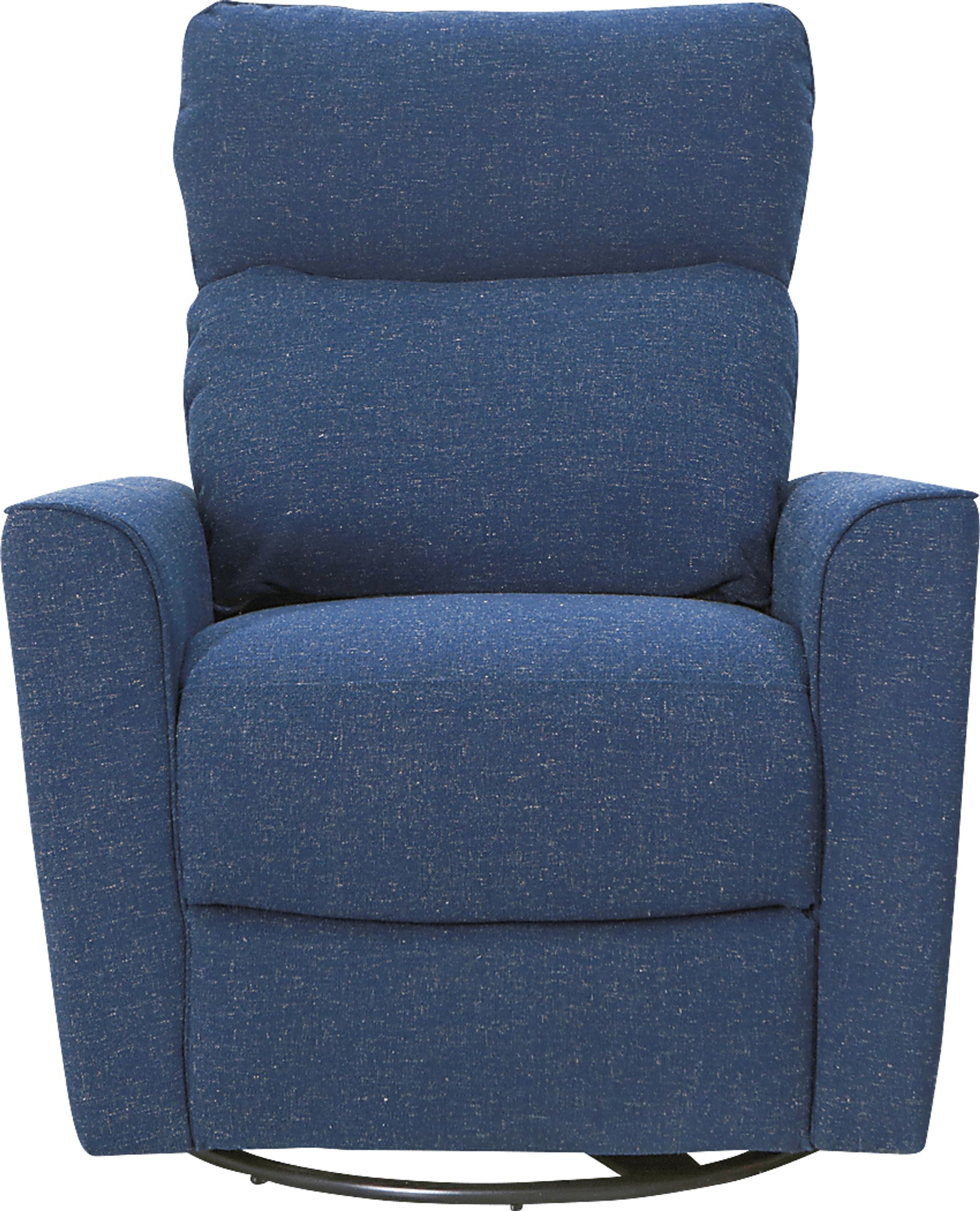 Nursery Nasati Blue Swivel Glider - Image 2