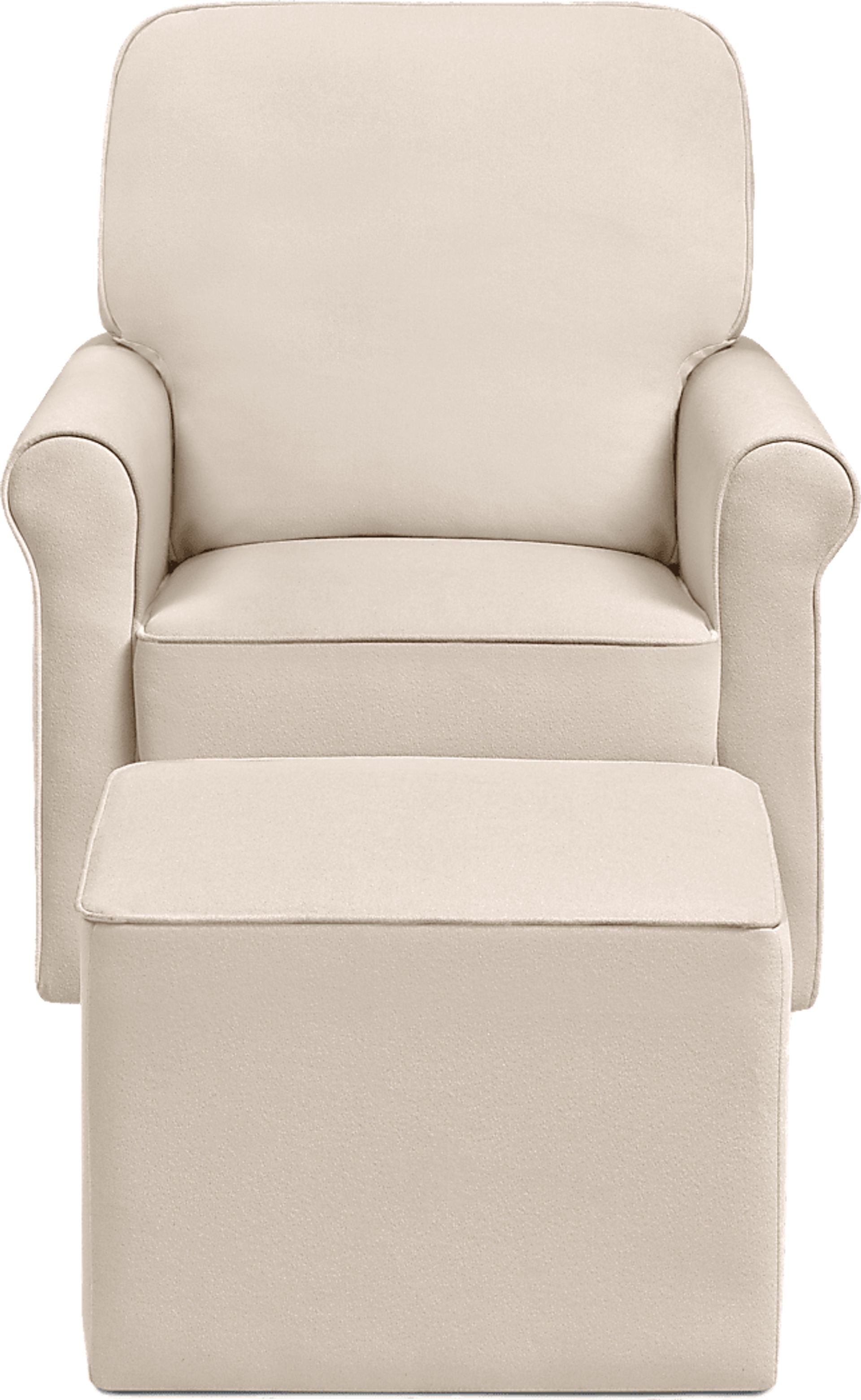 Nursery Paradise Park Beige Swivel Glider and Ottoman - Image 4