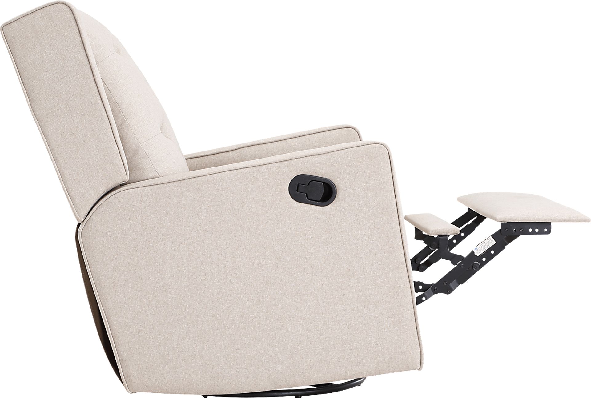 Nursery Sheadon Creamy Latte Swivel Glider Recliner - Image 2