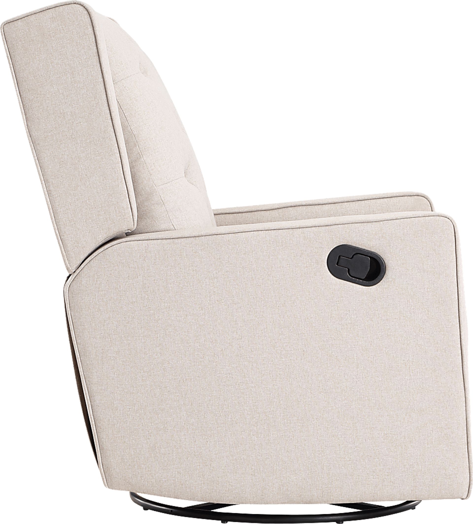 Nursery Sheadon Creamy Latte Swivel Glider Recliner - Image 3