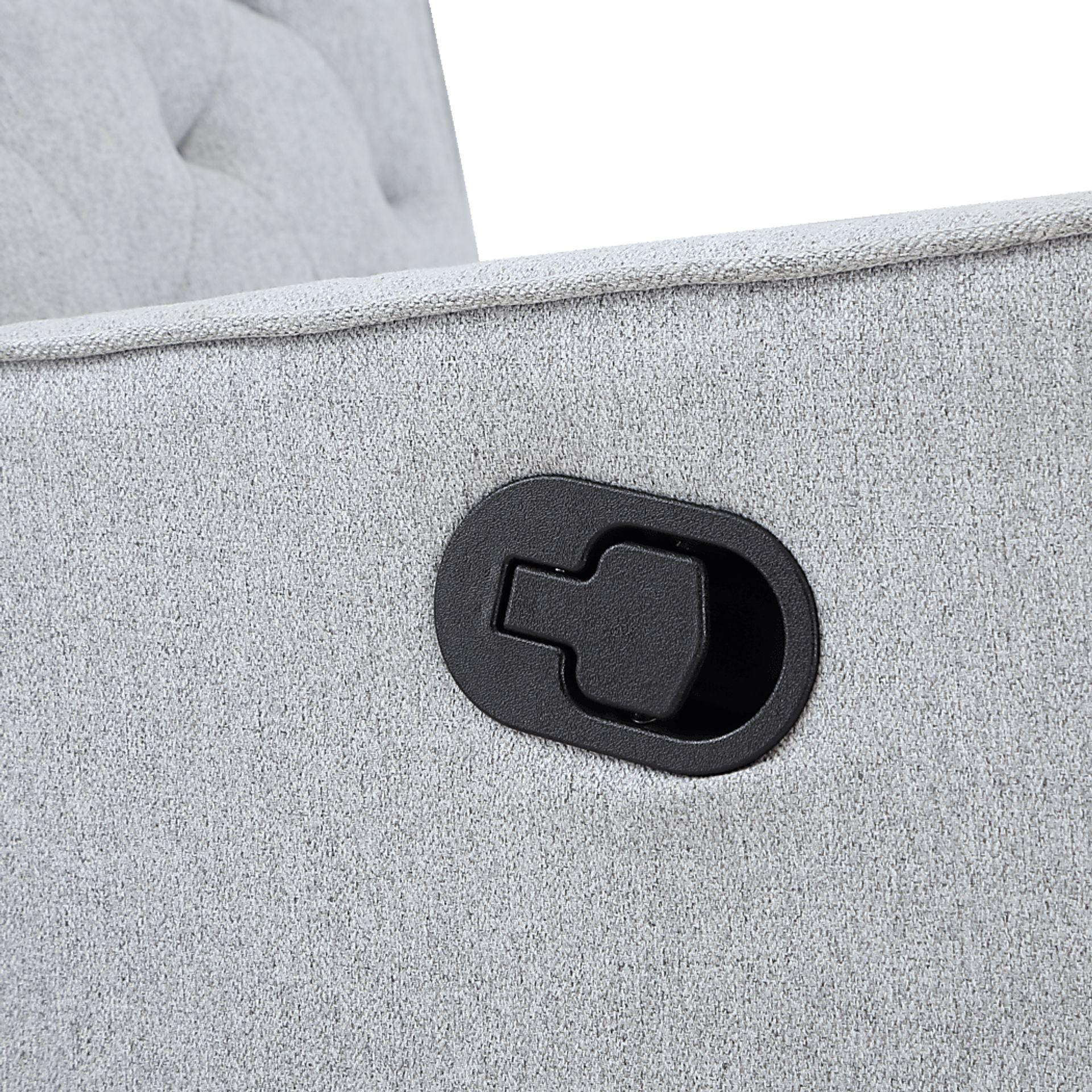 Nursery Sheadon Gray Swivel Glider Recliner - Image 7