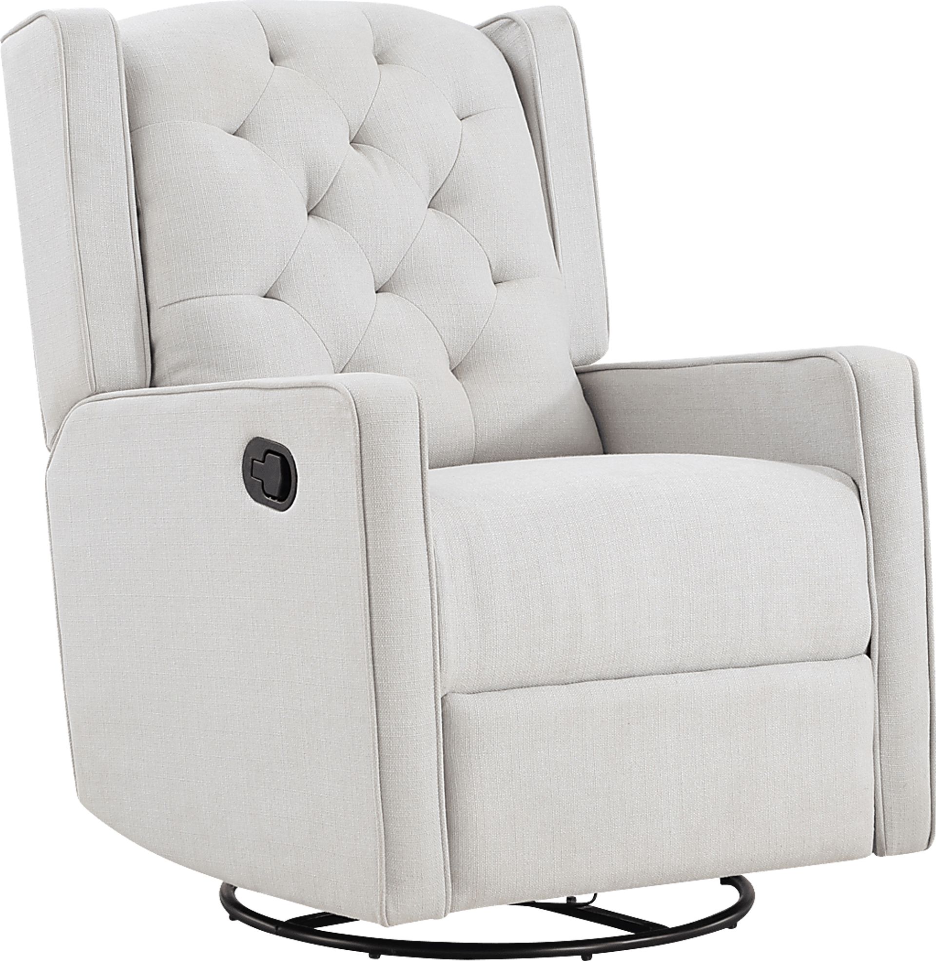 Nursery Sheadon Light Gray Swivel Glider Recliner - Image 1