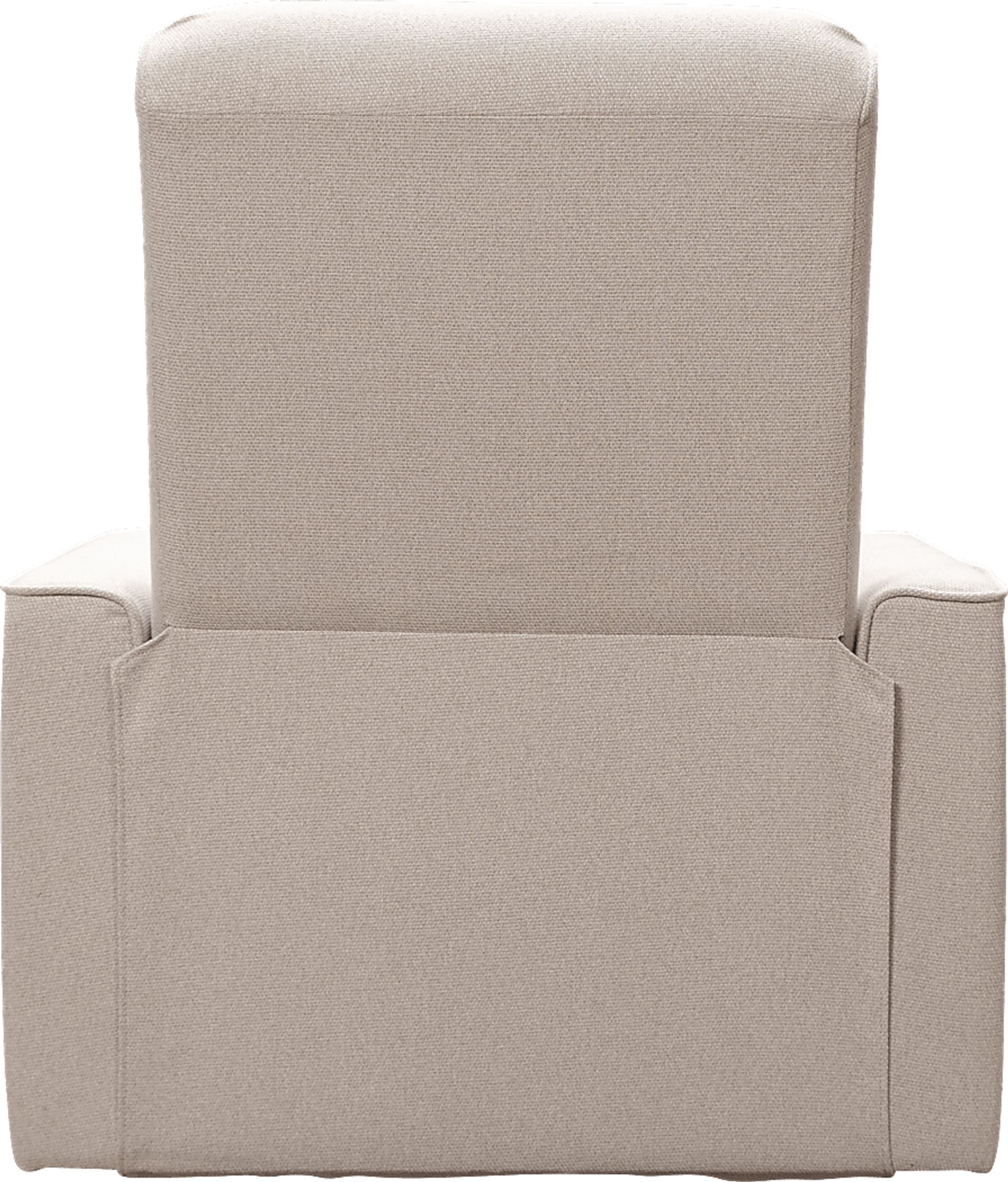 Nursery Sleepy Song Beige Swivel Rocker Recliner - Image 4