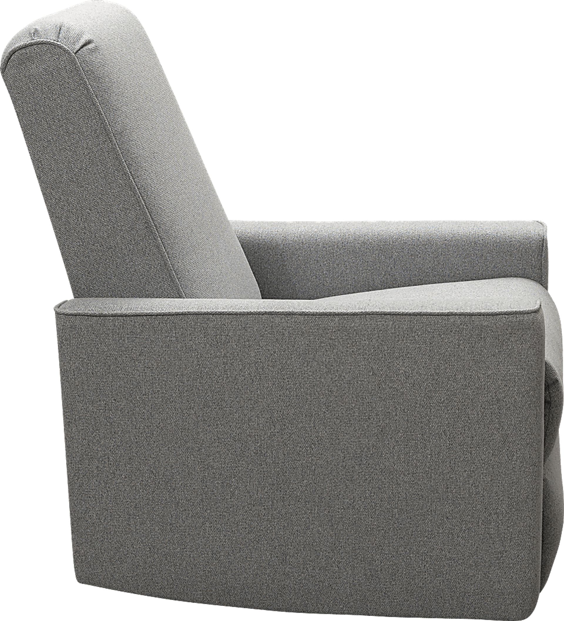 Nursery Sleepy Song Gray Swivel Rocker Recliner - Image 3