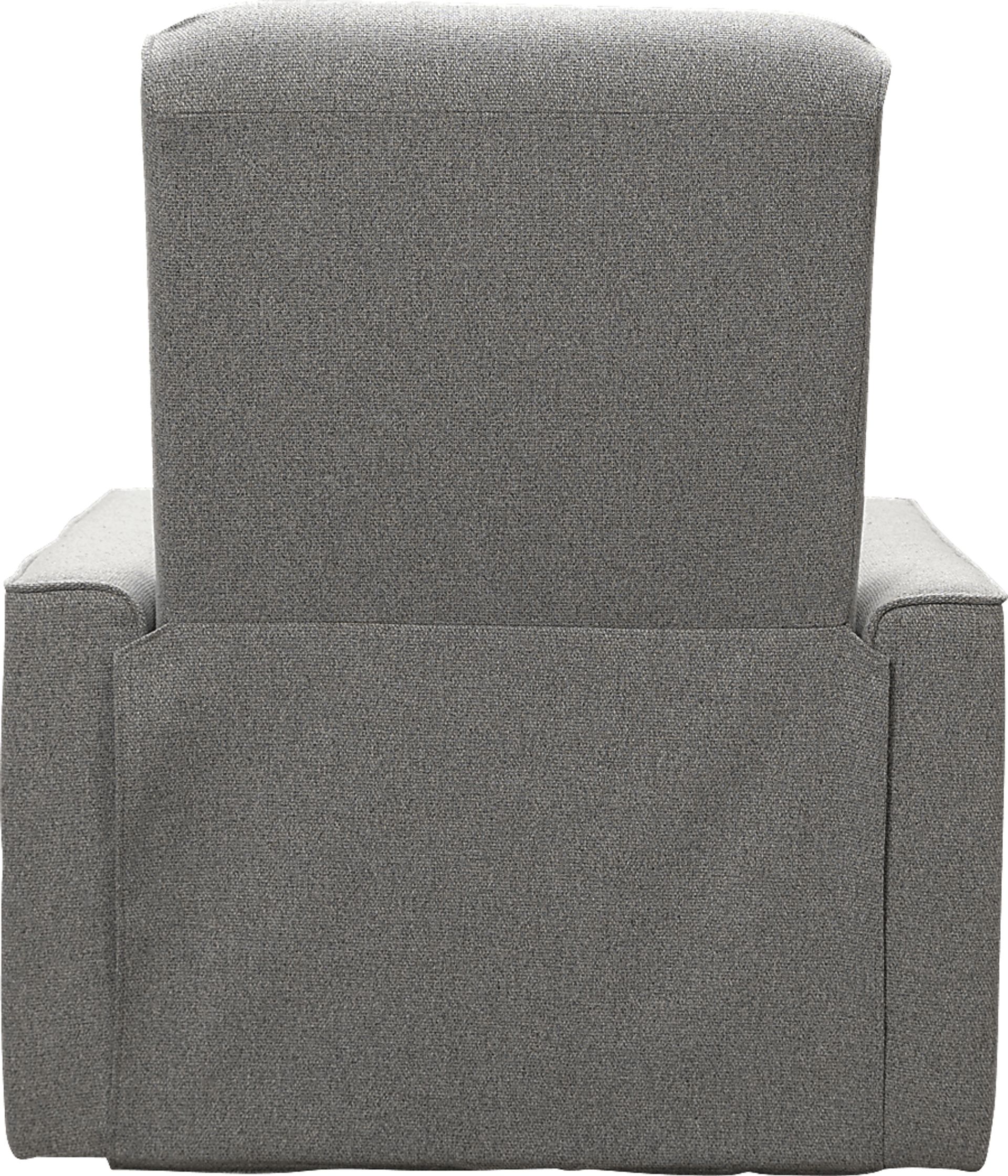 Nursery Sleepy Song Gray Swivel Rocker Recliner - Image 4